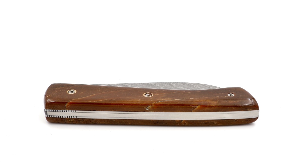 Marie Taillardat Le 1925 fossil steller's seecow bone VG 10 Suminagashi damascus