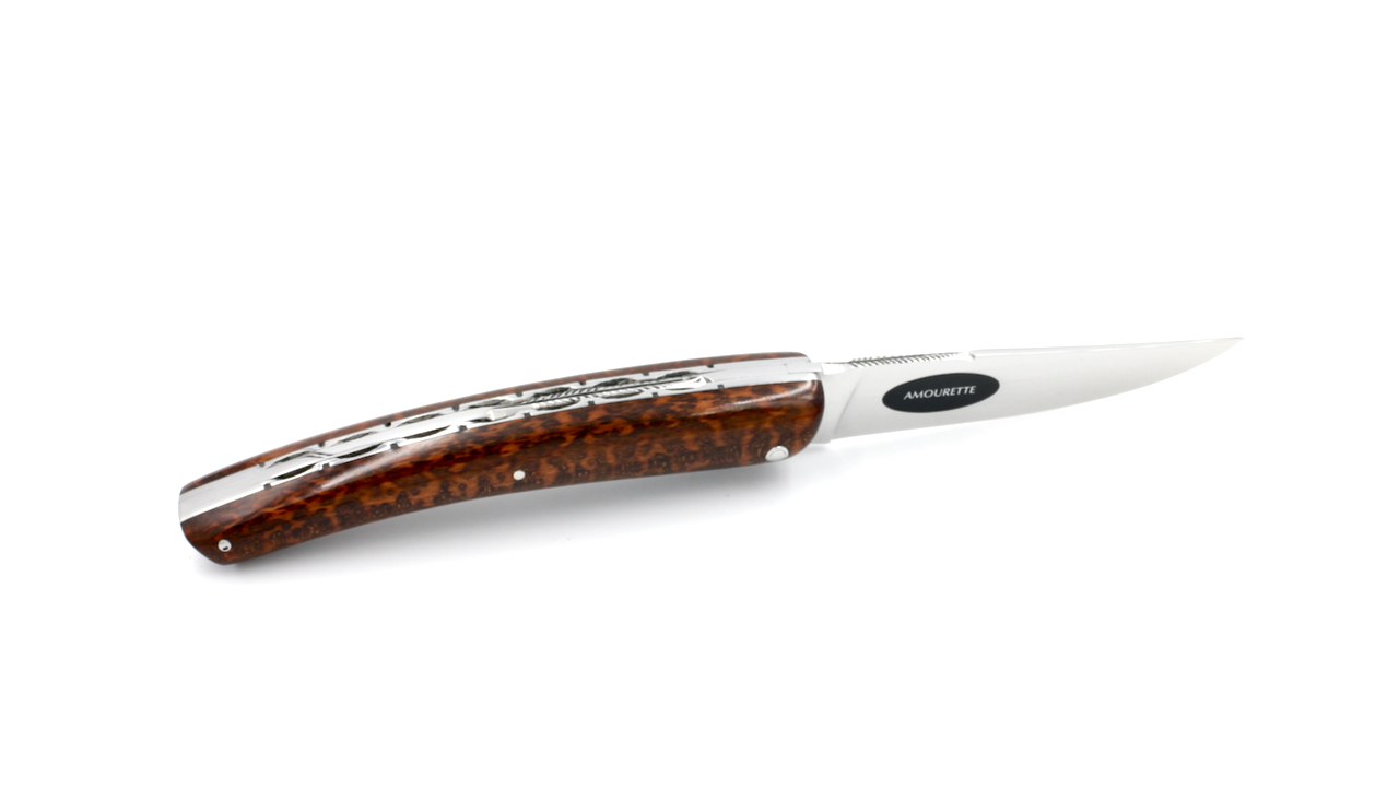 ARBALETE G. David  Thiers knife doubleplates snake wood