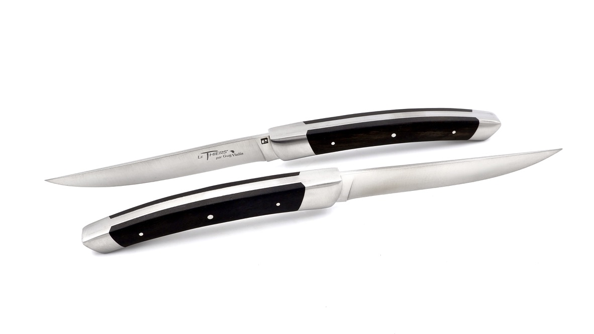 Château Laguiole Signature Steakknives ebony set of two