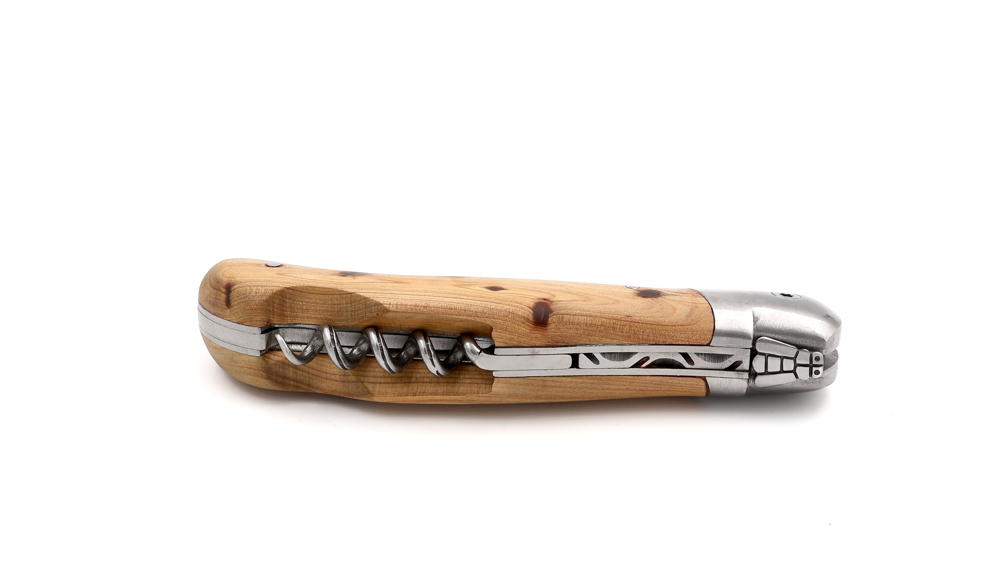 ARBALETE G. David Laguiole Jagdmesser NATURE mit Korkenzieher Wacholder 12 cm