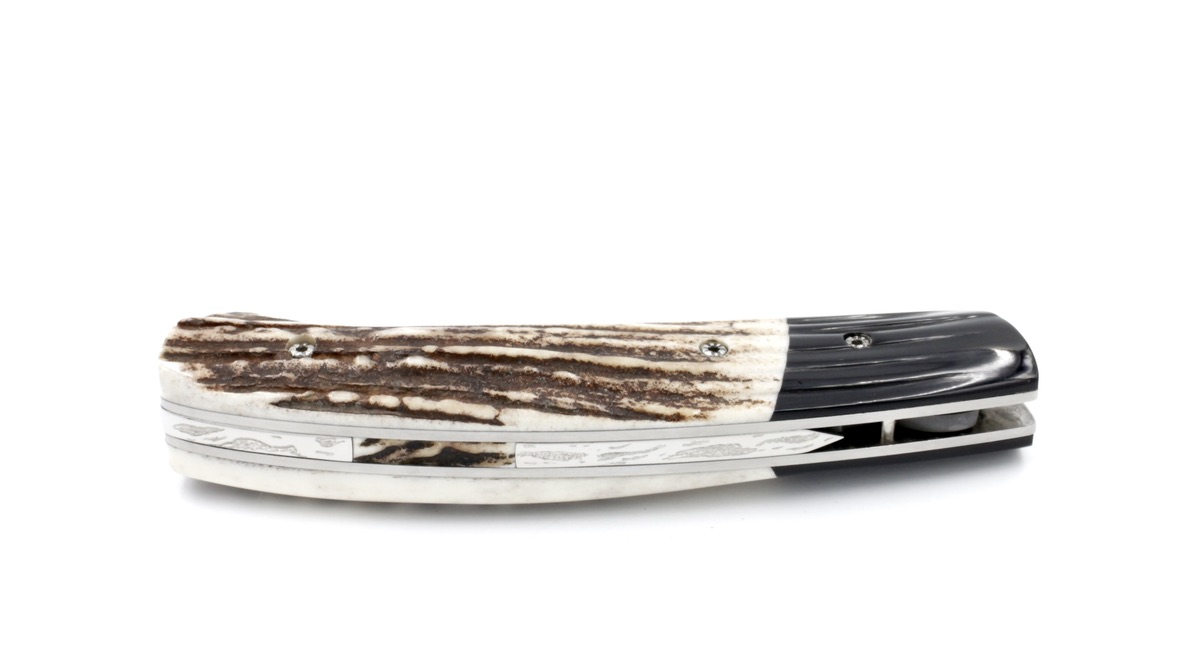 MANU LAPLACE 1515 stag horn/buffalohorn blade L'eau forte