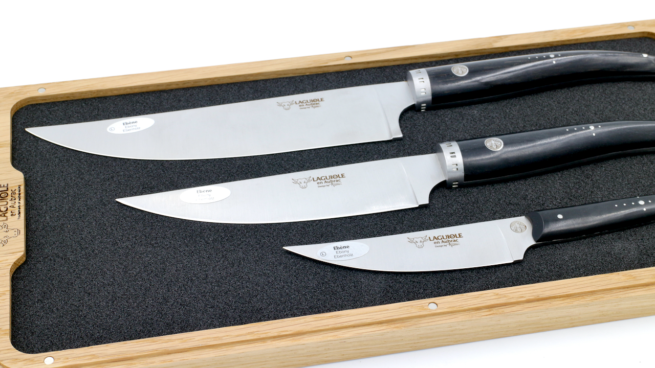 Laguiole en Aubrac Gourmet Chef knife Set of three