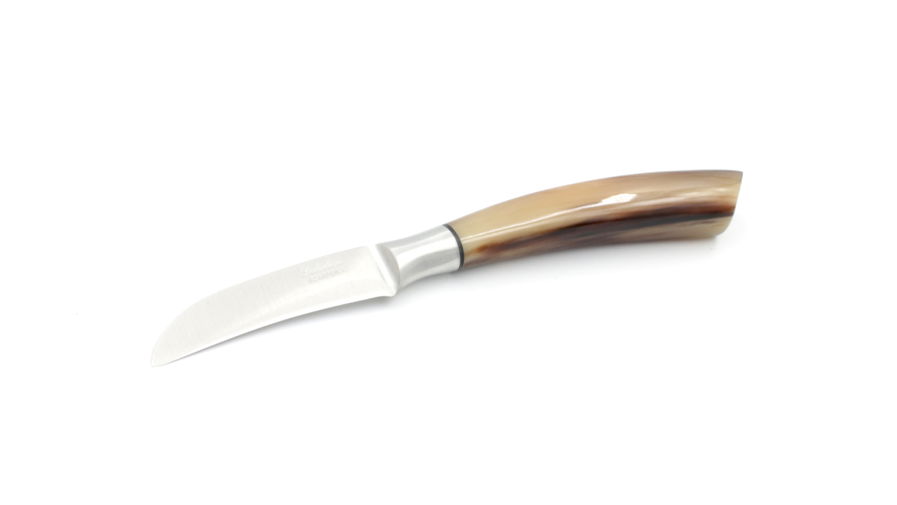 Saladini peeling knife horntip 7 cm