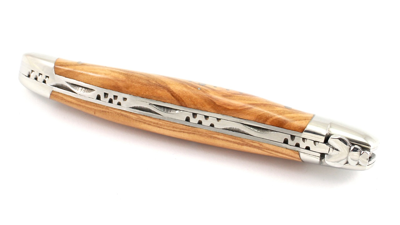 Laguiole en Aubrac Olive poliert 12 cm