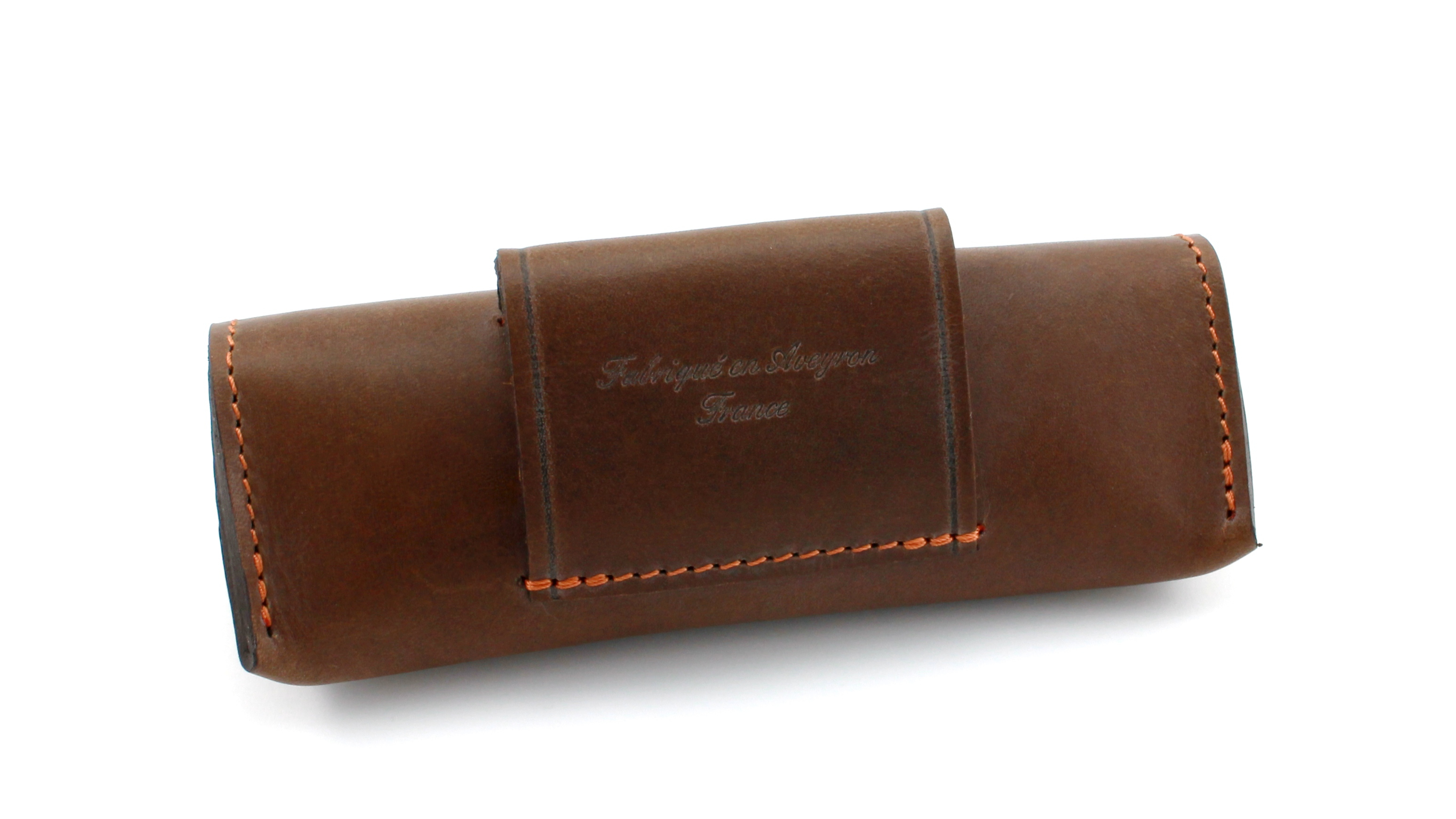 Provencial-12-13-choco-hinten MAX CAPDEBARTHES Gürteletui PROVENCAL 11 - 13 cm