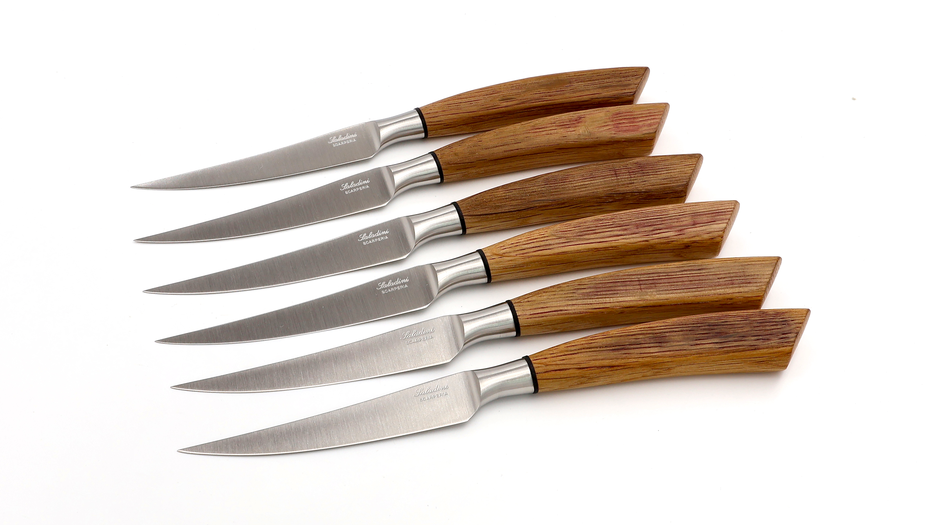 Saladini Steakmesser-Set 6-tlg. Fasseiche