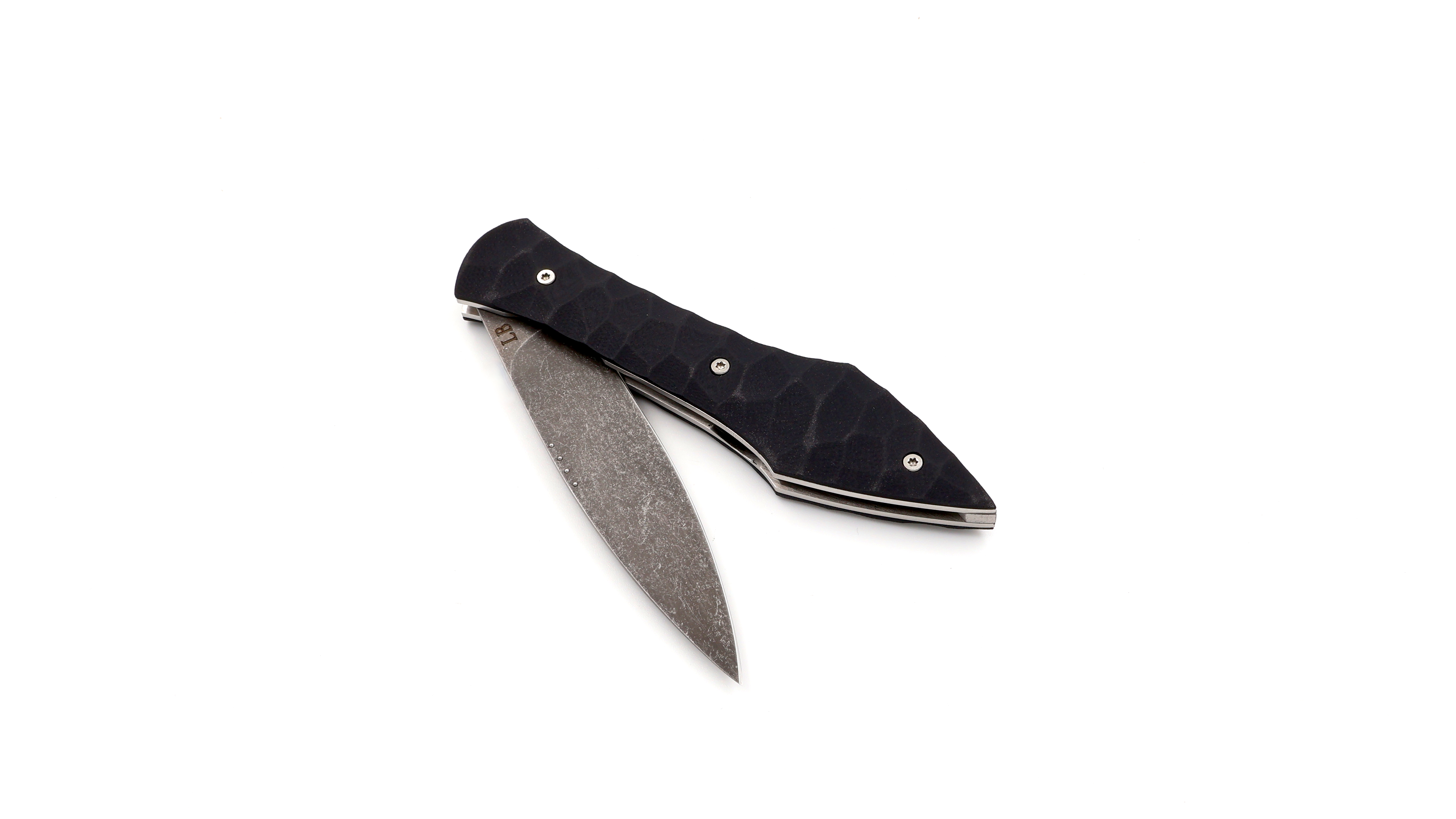 Laraud Blades L’Oegopsyde faceted black G10