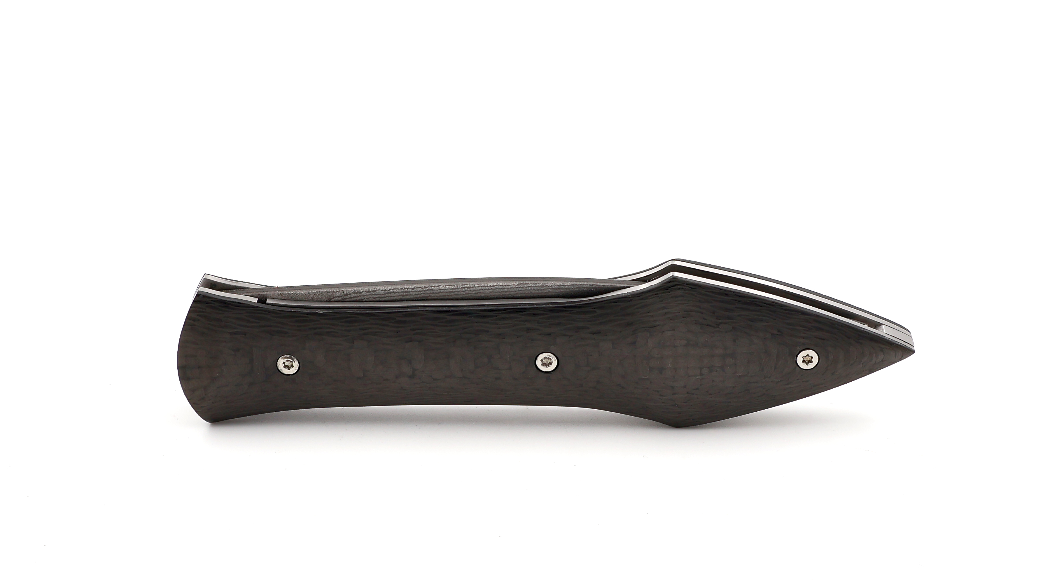 Laraud Blades L’Oegopsyde Carbon suminagashi VG10 damascus