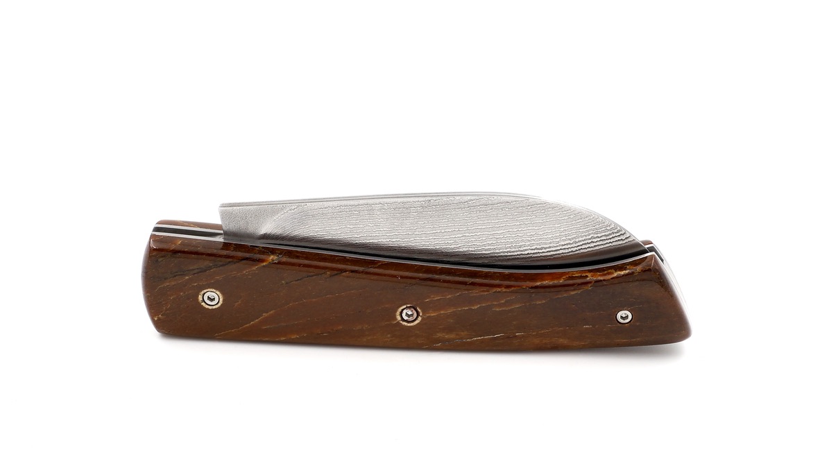 Marie Taillardat Le 1925 fossil steller's seecow bone VG 10 Suminagashi damascus