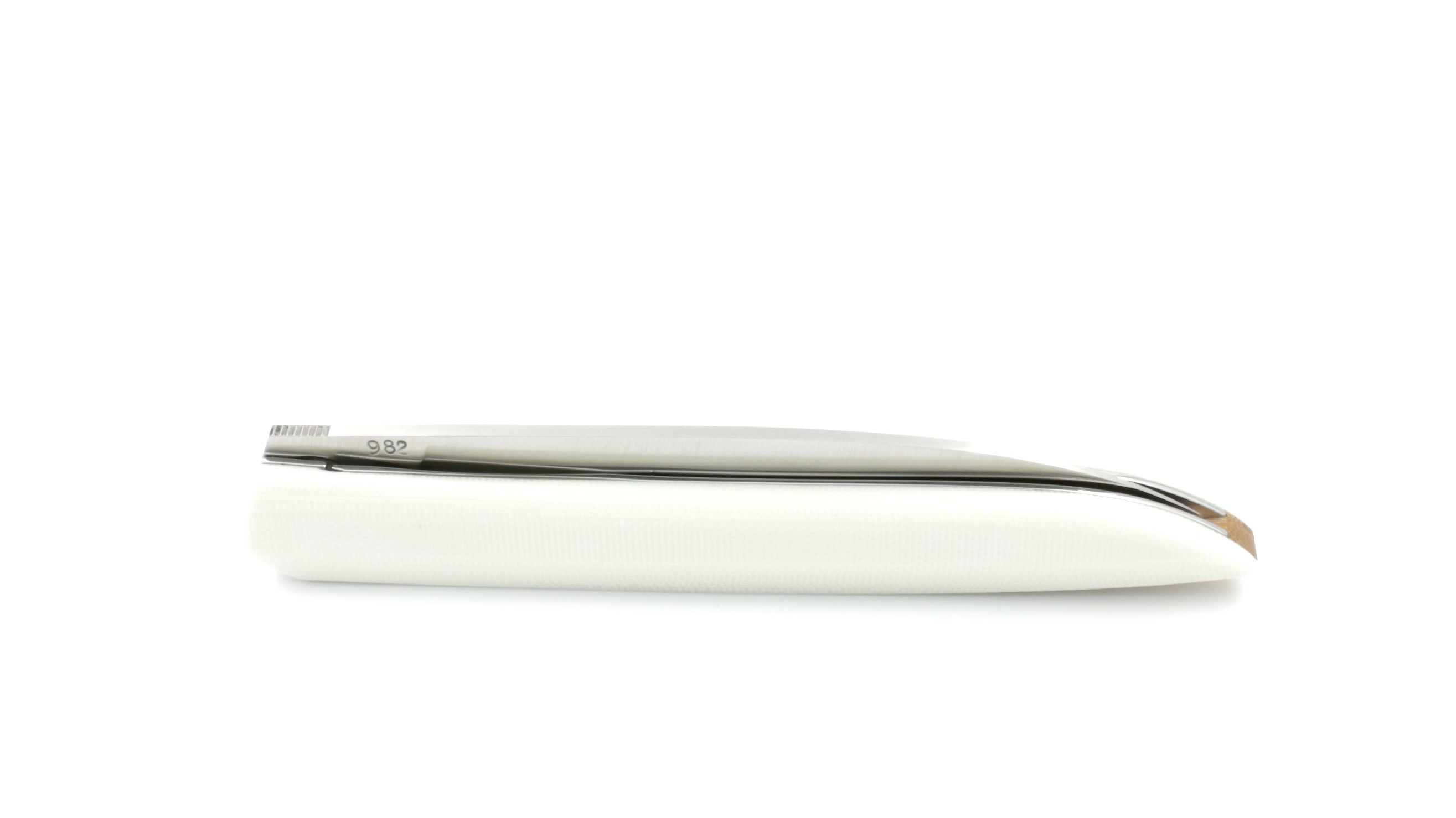 Roland LANNIER folding knife Why so serious? G10 white 