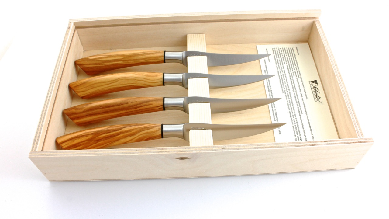 Saladini Steakmesser-Set 4-tlg. oder 6-tlg. Olive