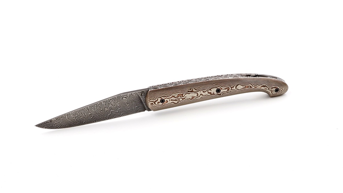 Atelier Odae Le PASSAGER mokume-gane damascus blade