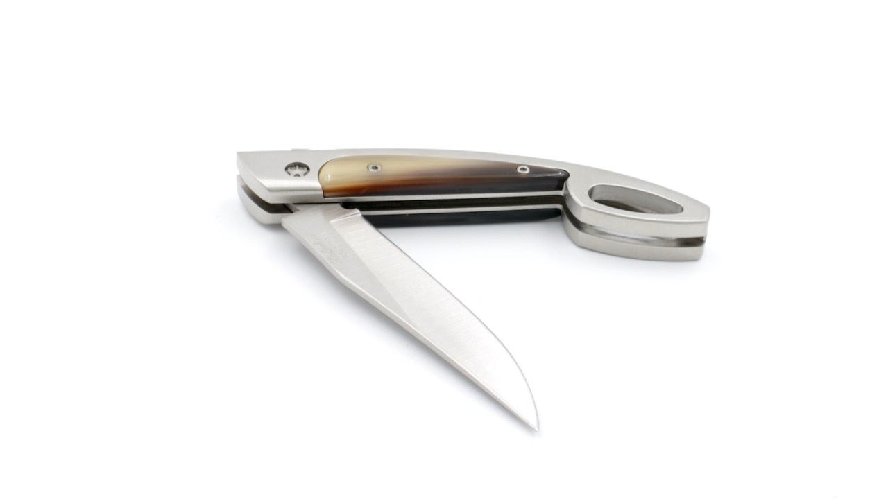 Saladini knife SCARPERIESE  horn tip