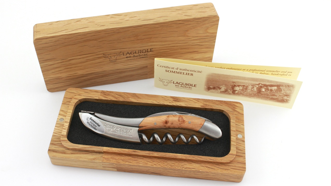 Laguiole en Aubrac Laguiole Sommelier knife Juniper