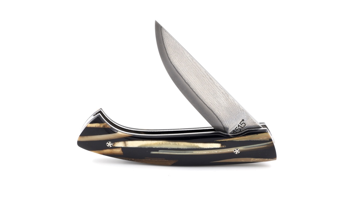 MANU LAPLACE 1515 Mammutelfenbein Suminagashi VG10 Damast