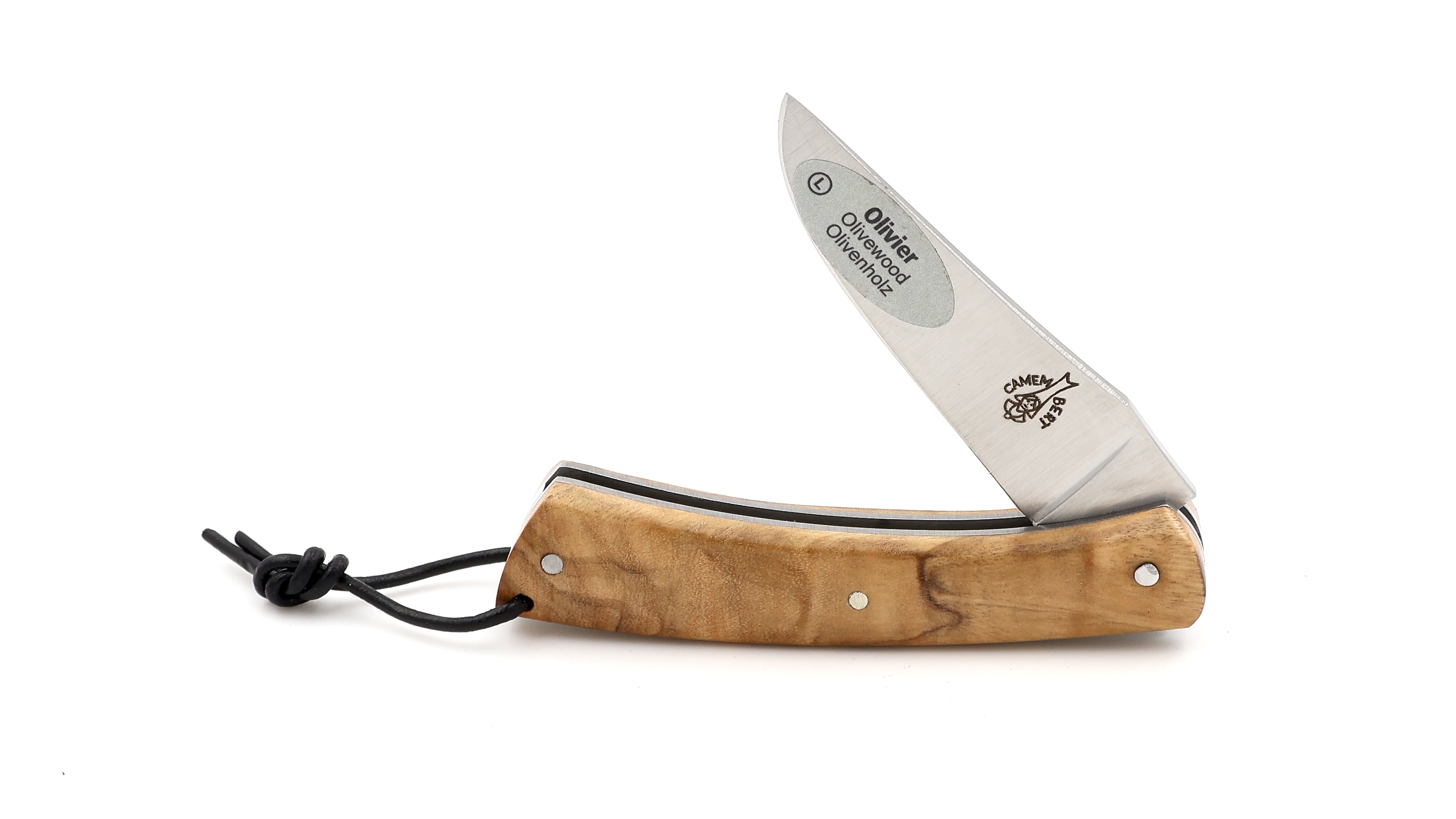 Laguiole en Aubrac CAMEMBERT knife olive wood mini