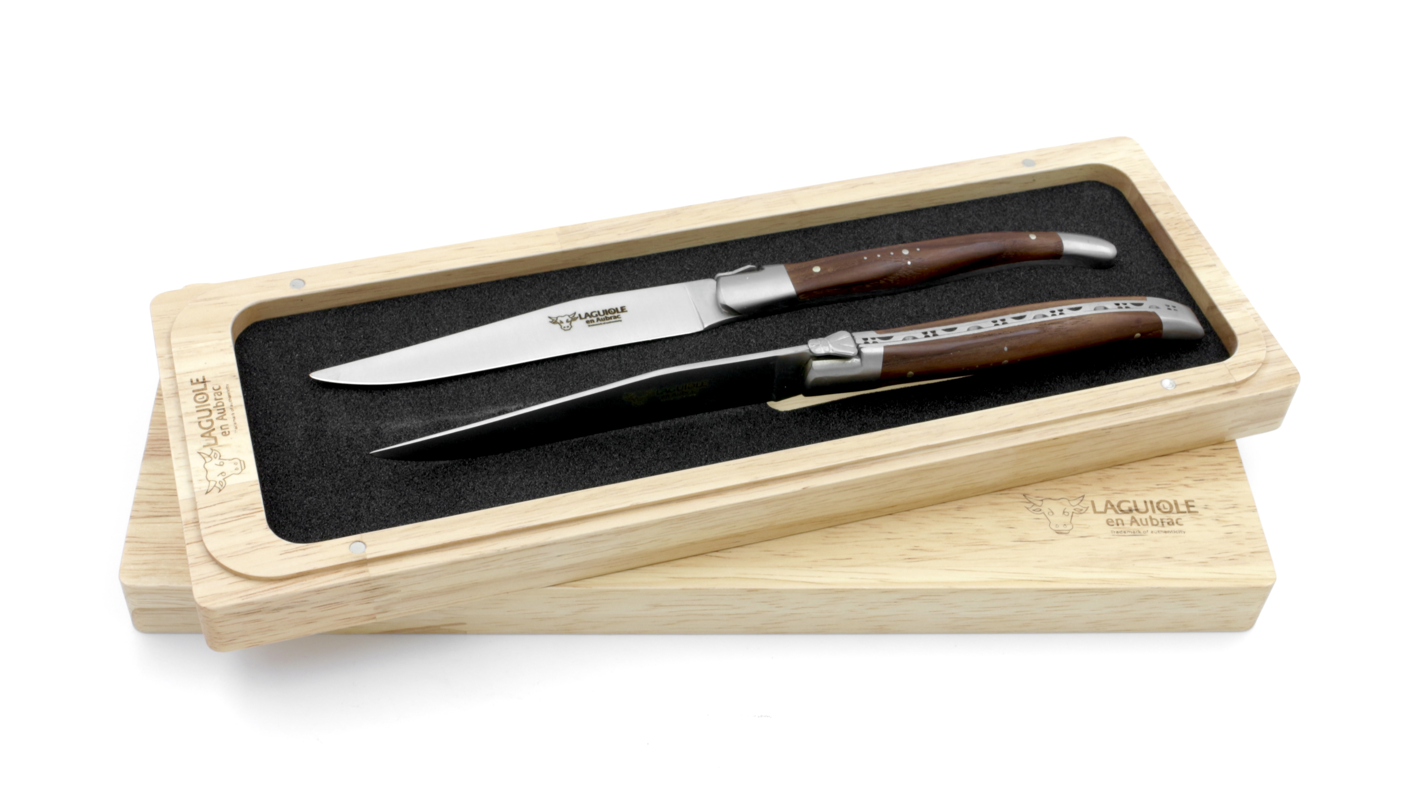 Laguiole en Aubrac Thermo-Esche Laguiole Steakmesser Set