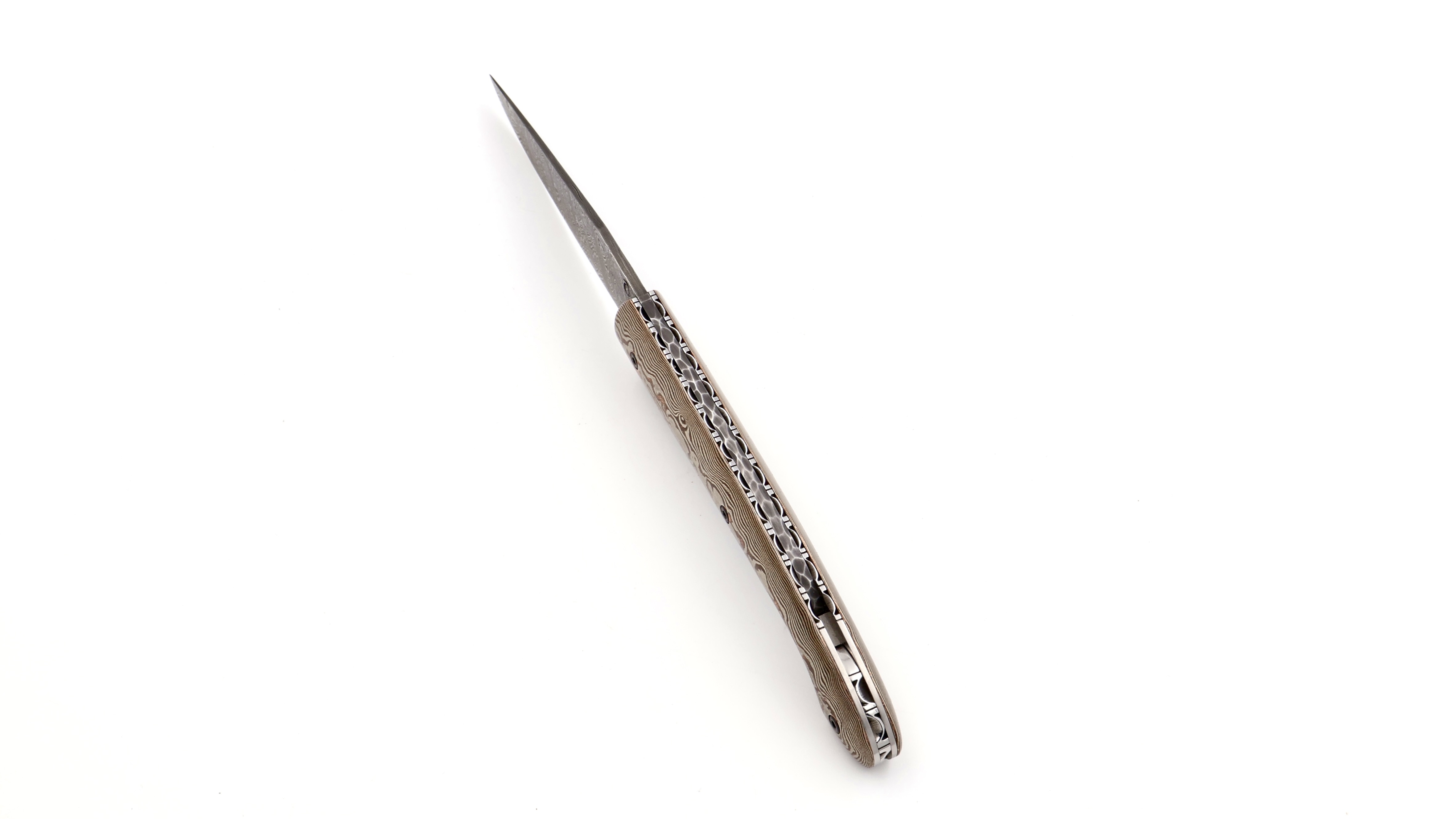 Atelier Odae Le PASSAGER mokume-gane damascus blade