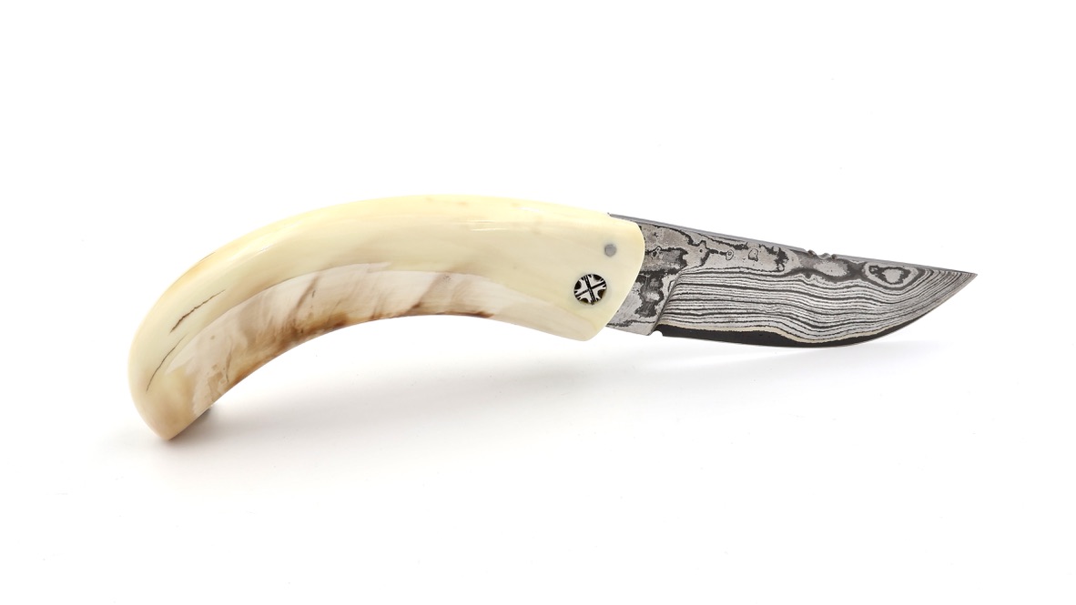 Coutellerie du Lotus Cornicciolu Wüstenwarzenschwein Elfenbein Damast