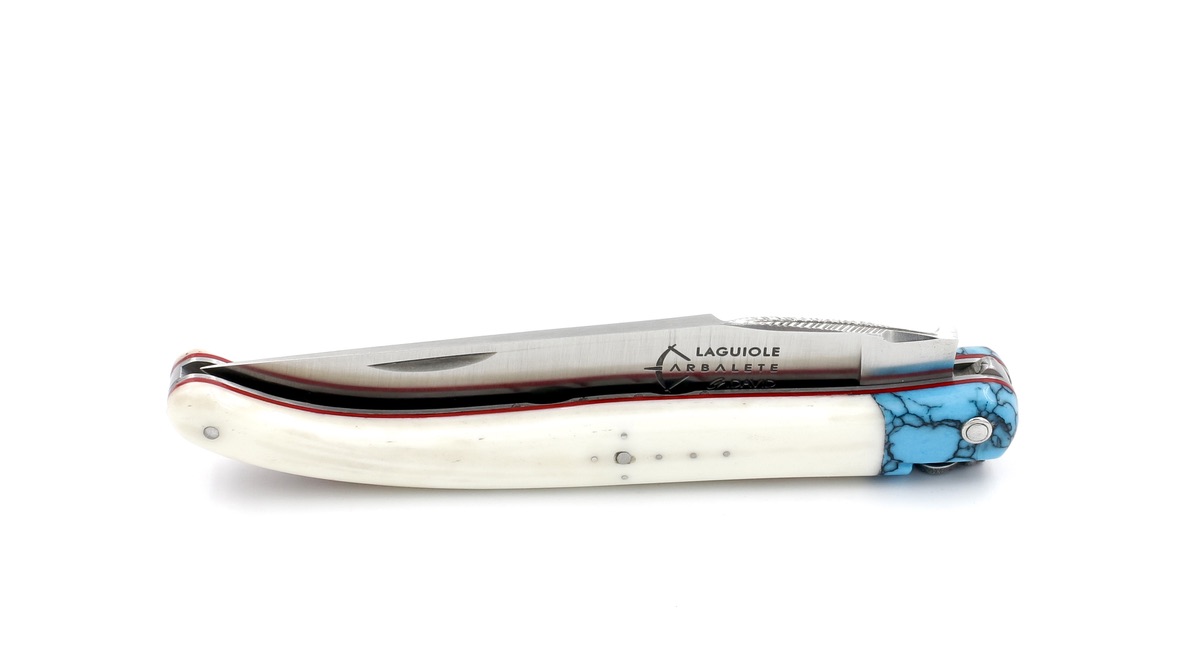 ARBALETE G. David  Laguiole knife türkisstone/ bone 12 cm