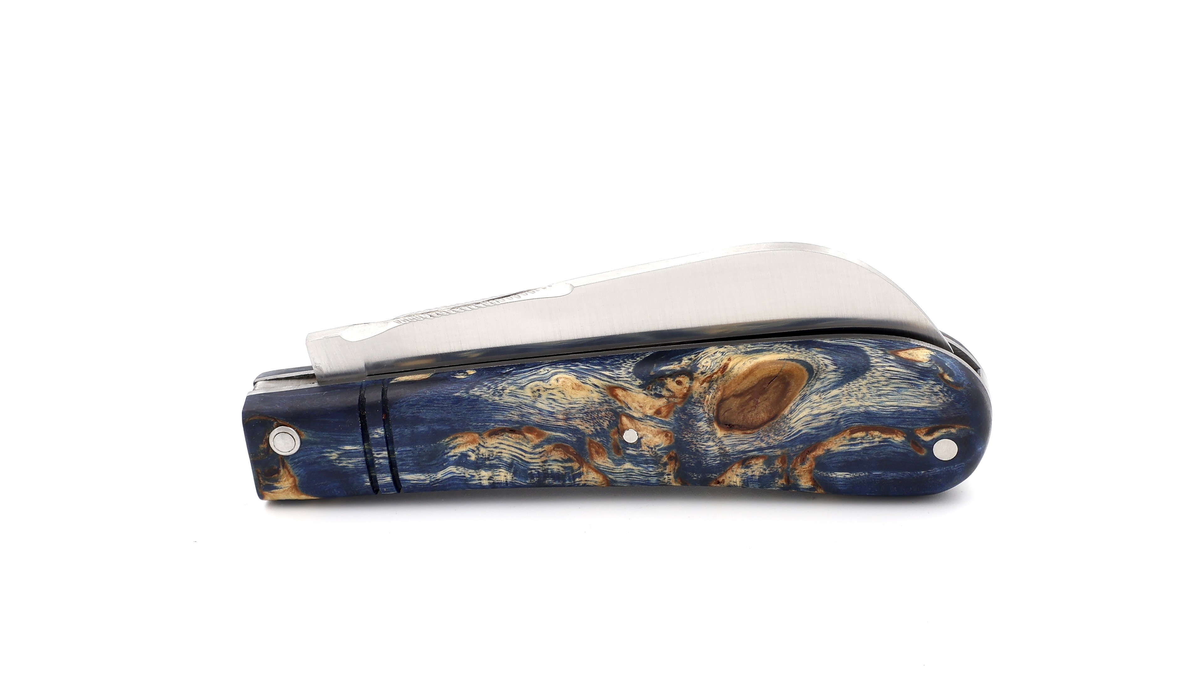 ARBALETE G. David London stabilisierte Birke blau 10,5 cm