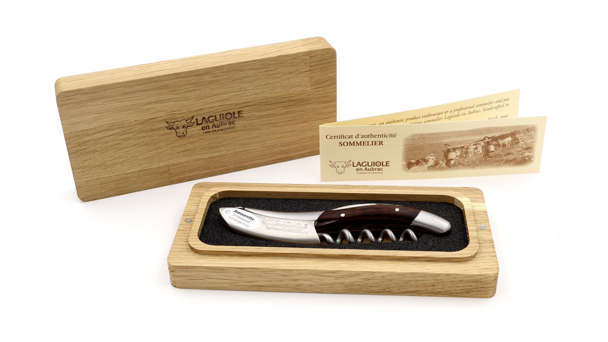 Laguiole en Aubrac Sommeliermesser Amourette matt