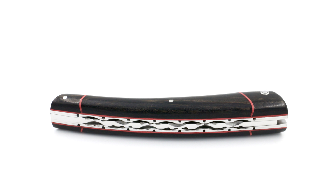 ARBALETE G. David  Thiers knife doubleplates ebony