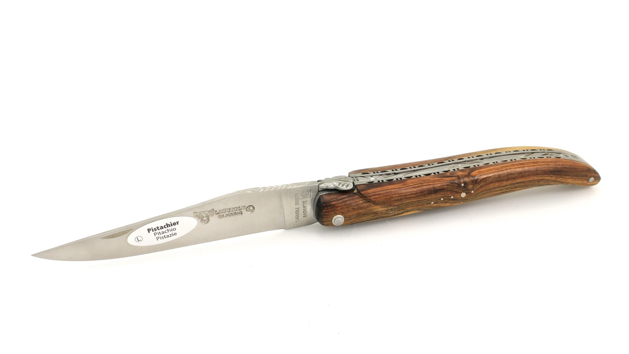 Laguiole en Aubrac Pistazie massiv Doppelplatine 12 cm