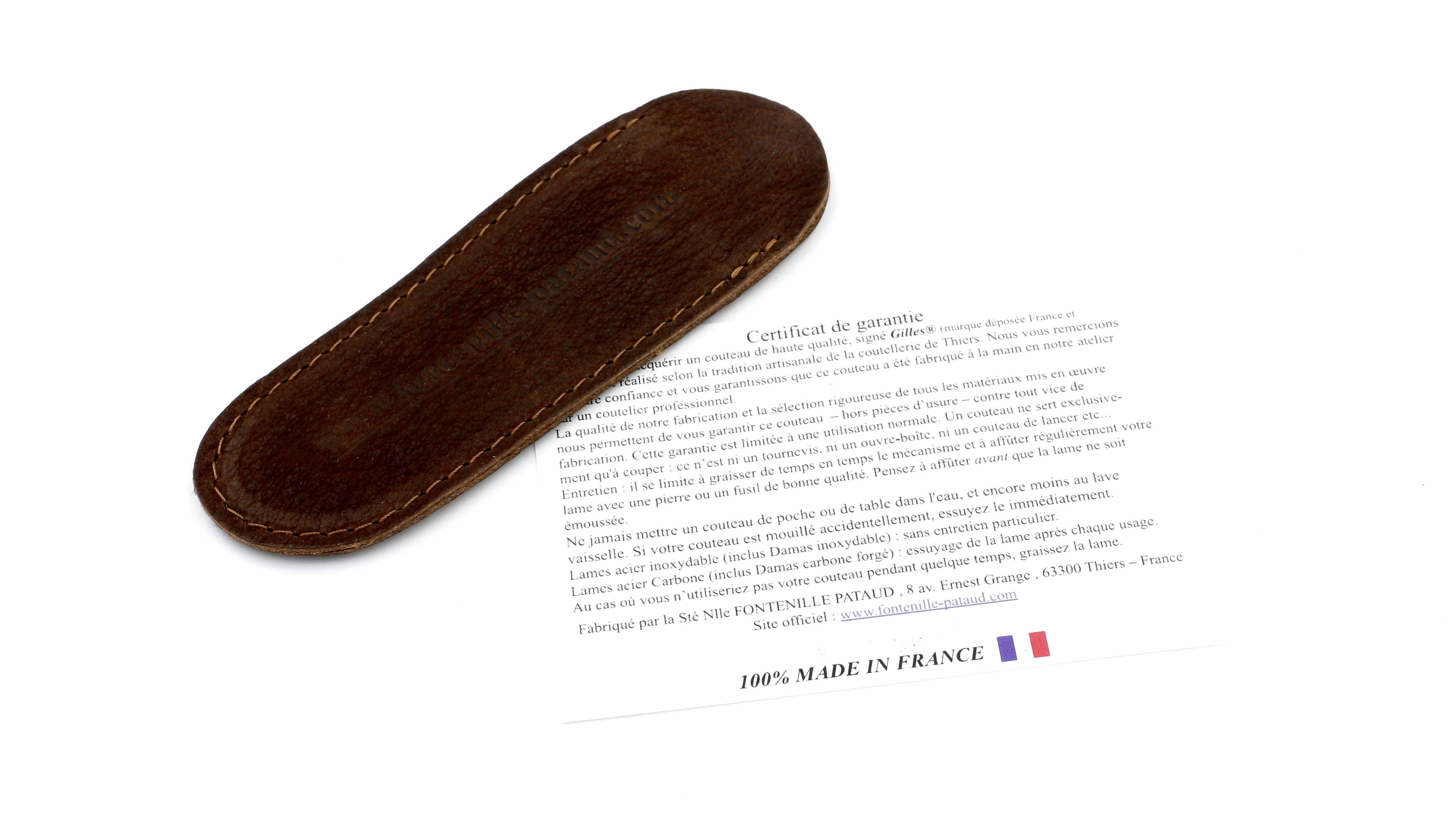 Fontenille Fontenille Pataud Laguiole AIGUILLES Sculpture Knochen Damastklinge 12 cm