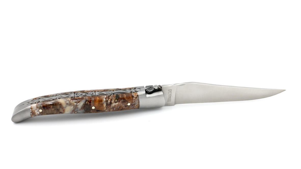Laguiole en Aubrac FUSION Mammutelfenbein Doppelplatine 12 cm