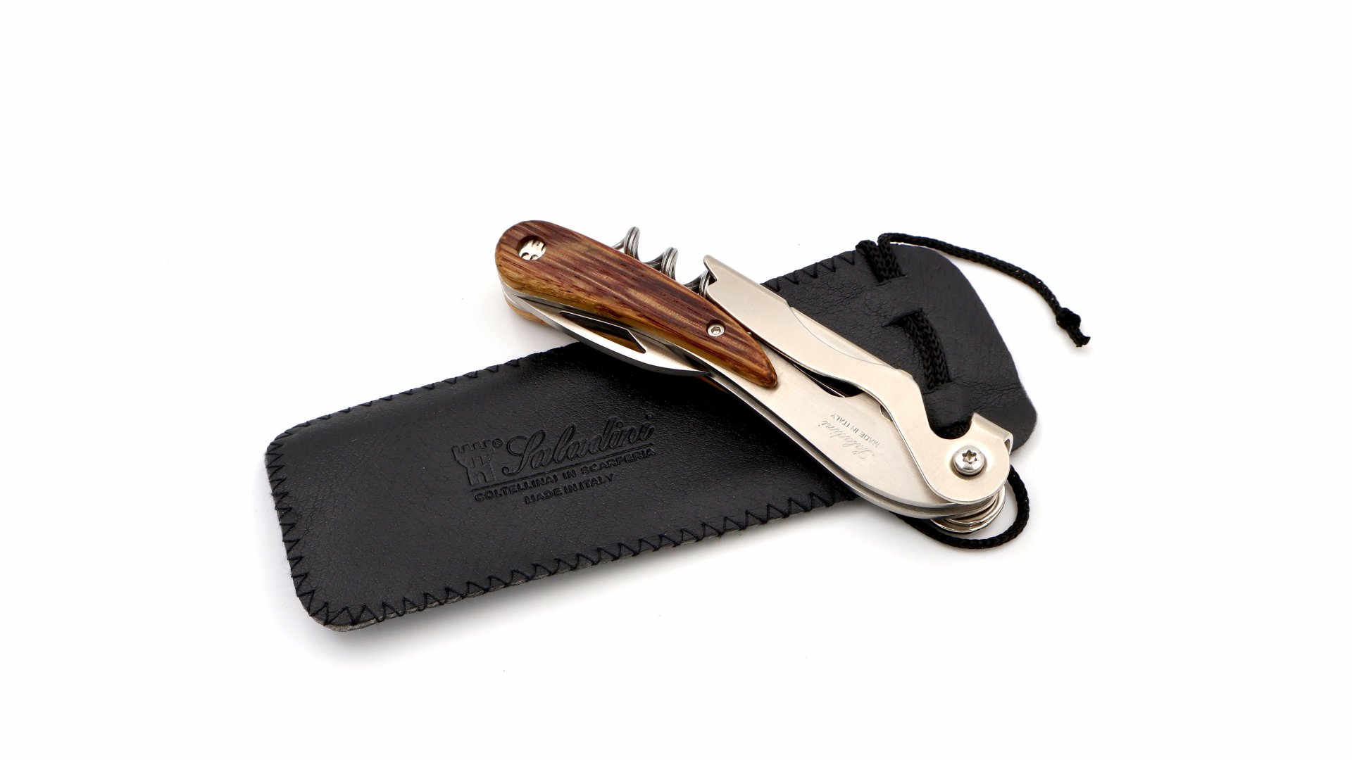 Saladini Sommeliermesser Fasseiche zweistufig 