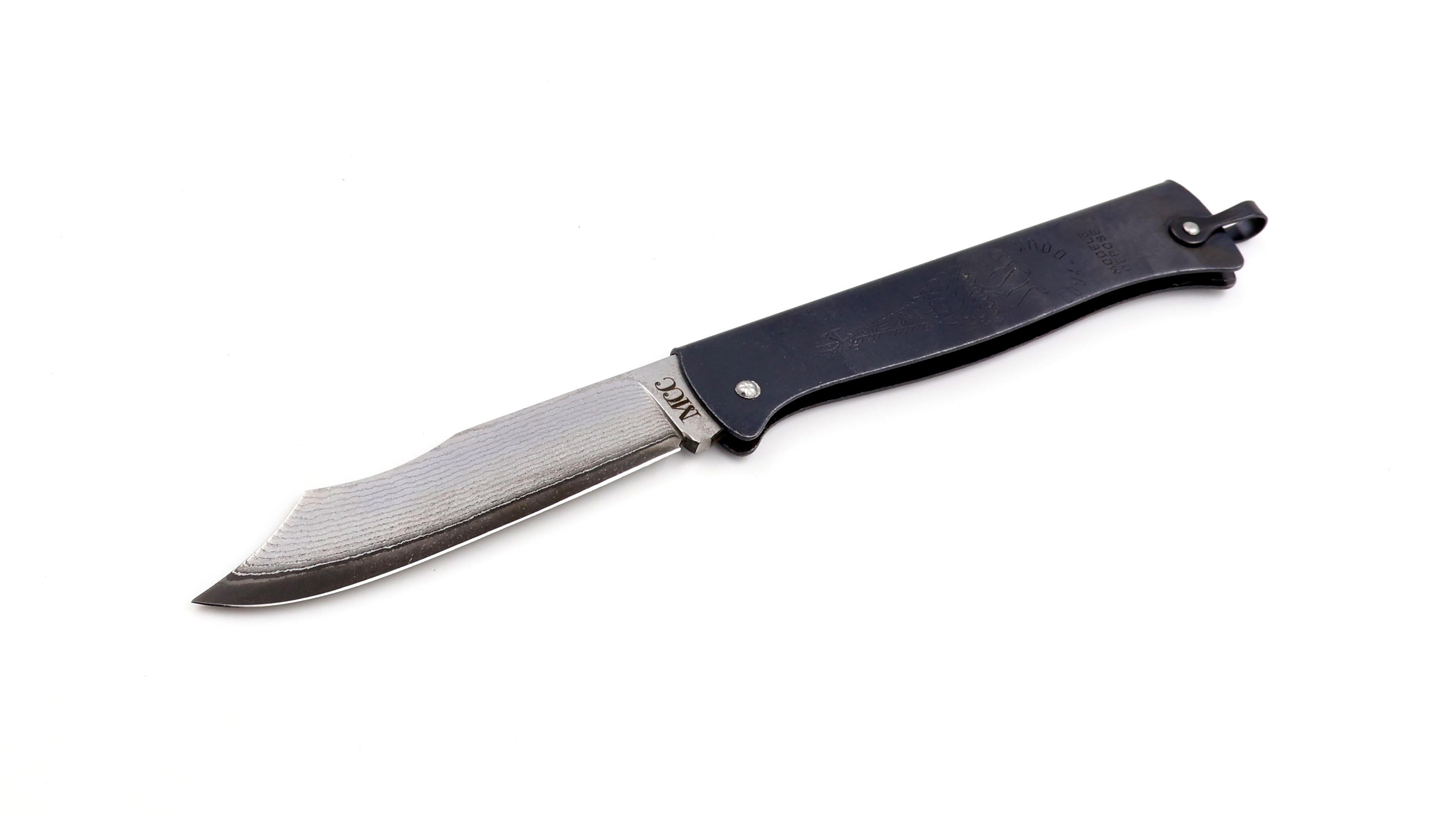Cognet DOUK-DOUK knife 11 cm TAKEFU VG10 damascus burnished black
