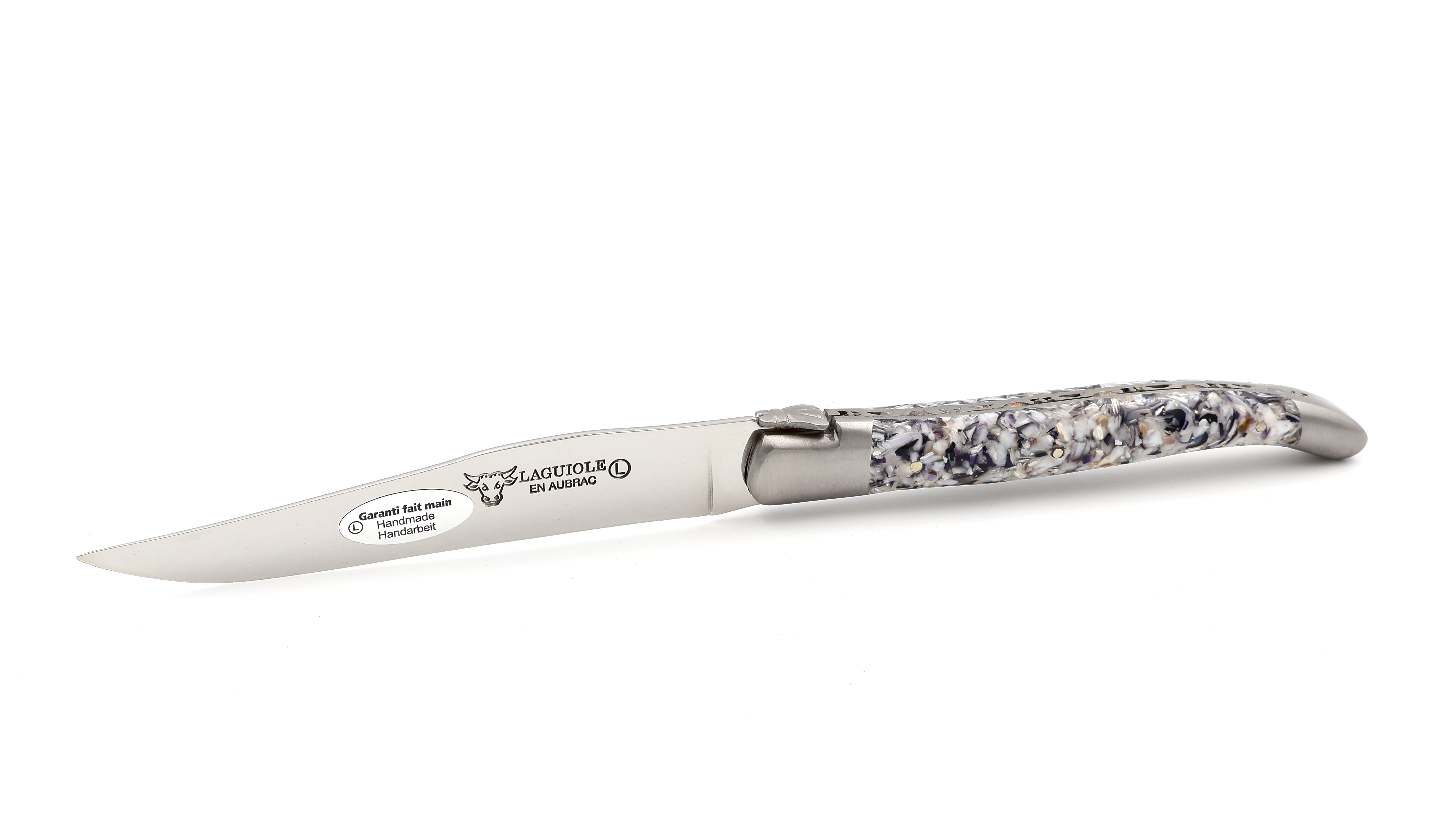 Laguiole en Aubrac Muschel Mix Laguiole Steakmesser Set 6-teilig