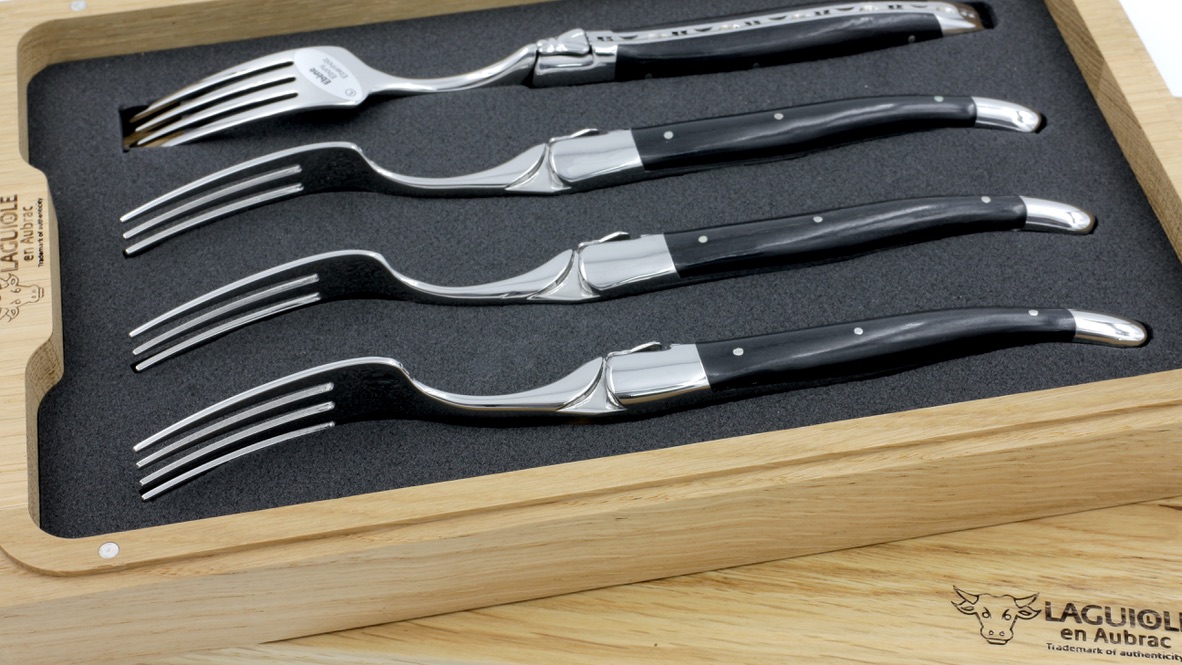 Laguiole en Aubrac Laguiole forks Ebony