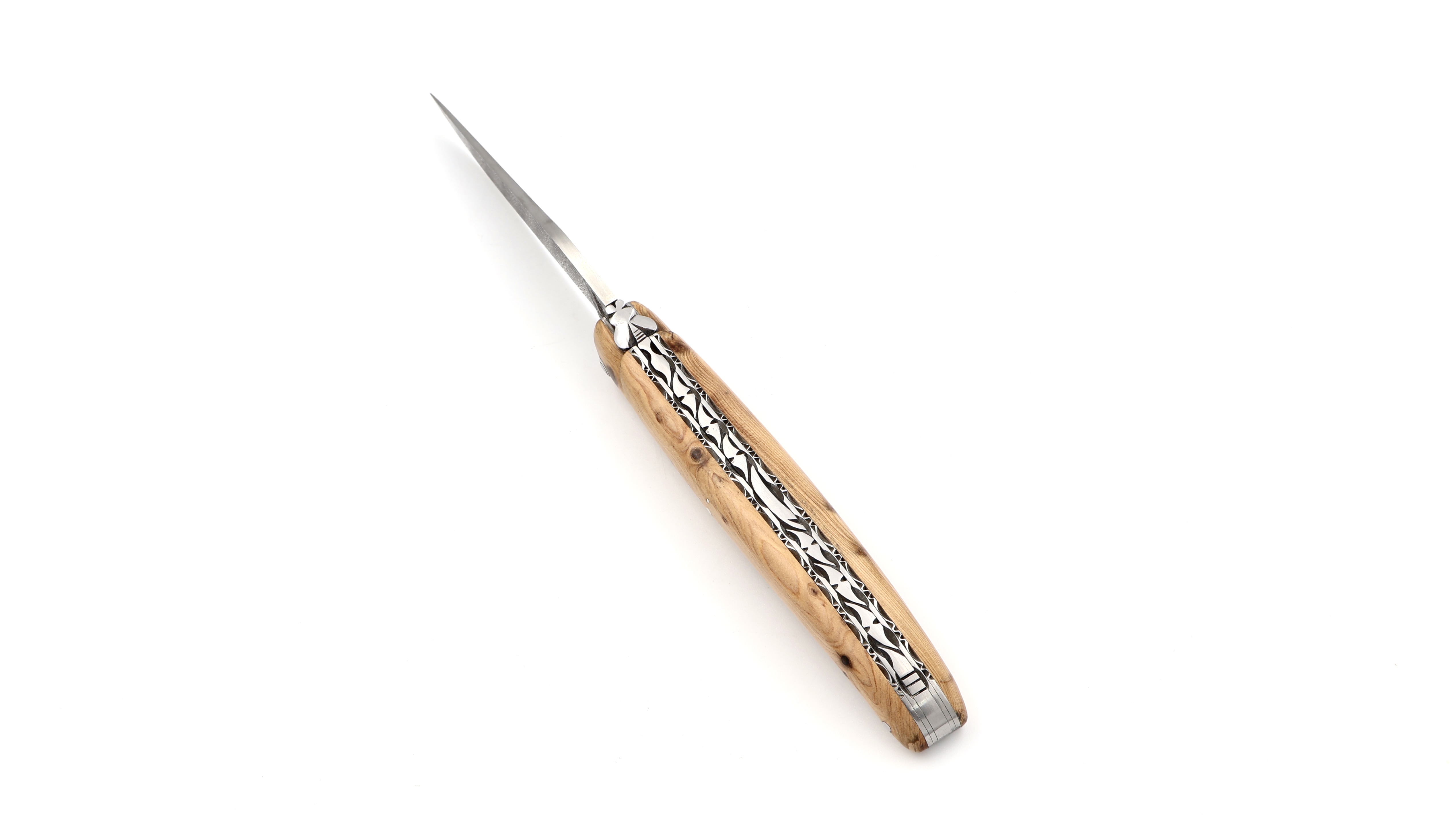 Laguiole en Aubrac DSC®  Rosendamast Wacholder massiv Doppelplatine 12 cm  