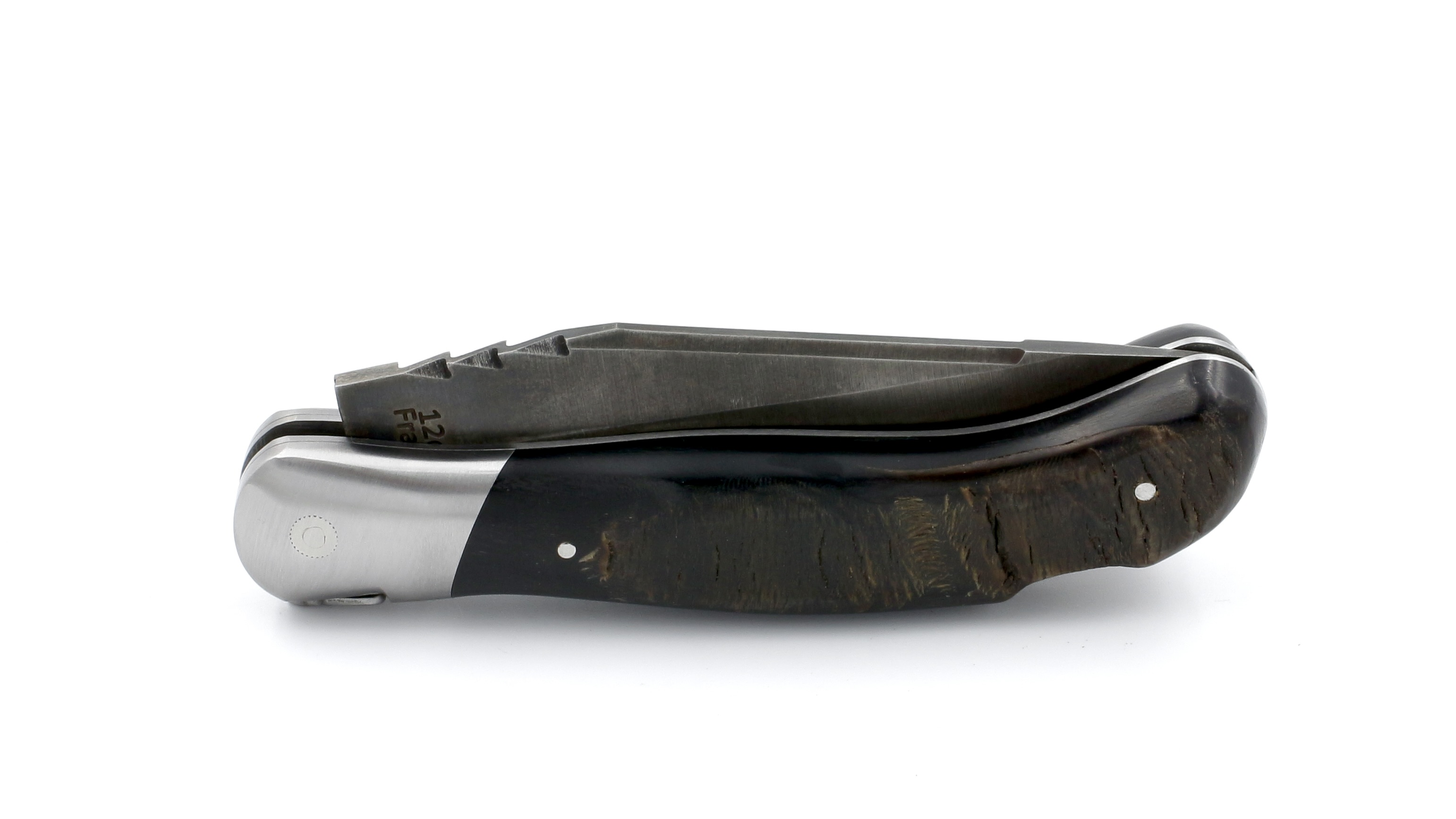ARBALETE G. David  Laguiole hunting knife NATURE antique buffalo croute