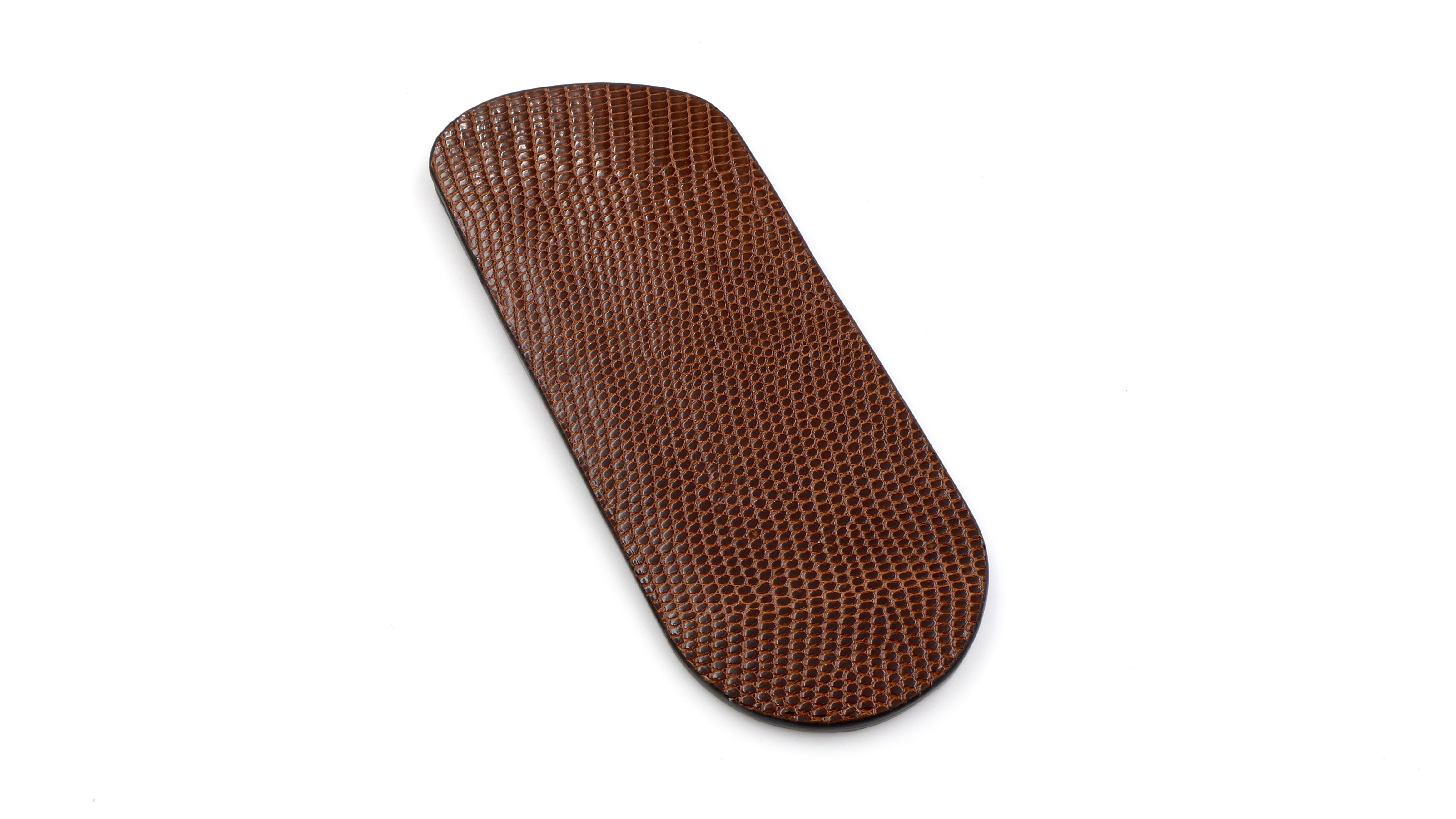 Atelier N°7 Stecketui Echsenleder braun 14 cm     