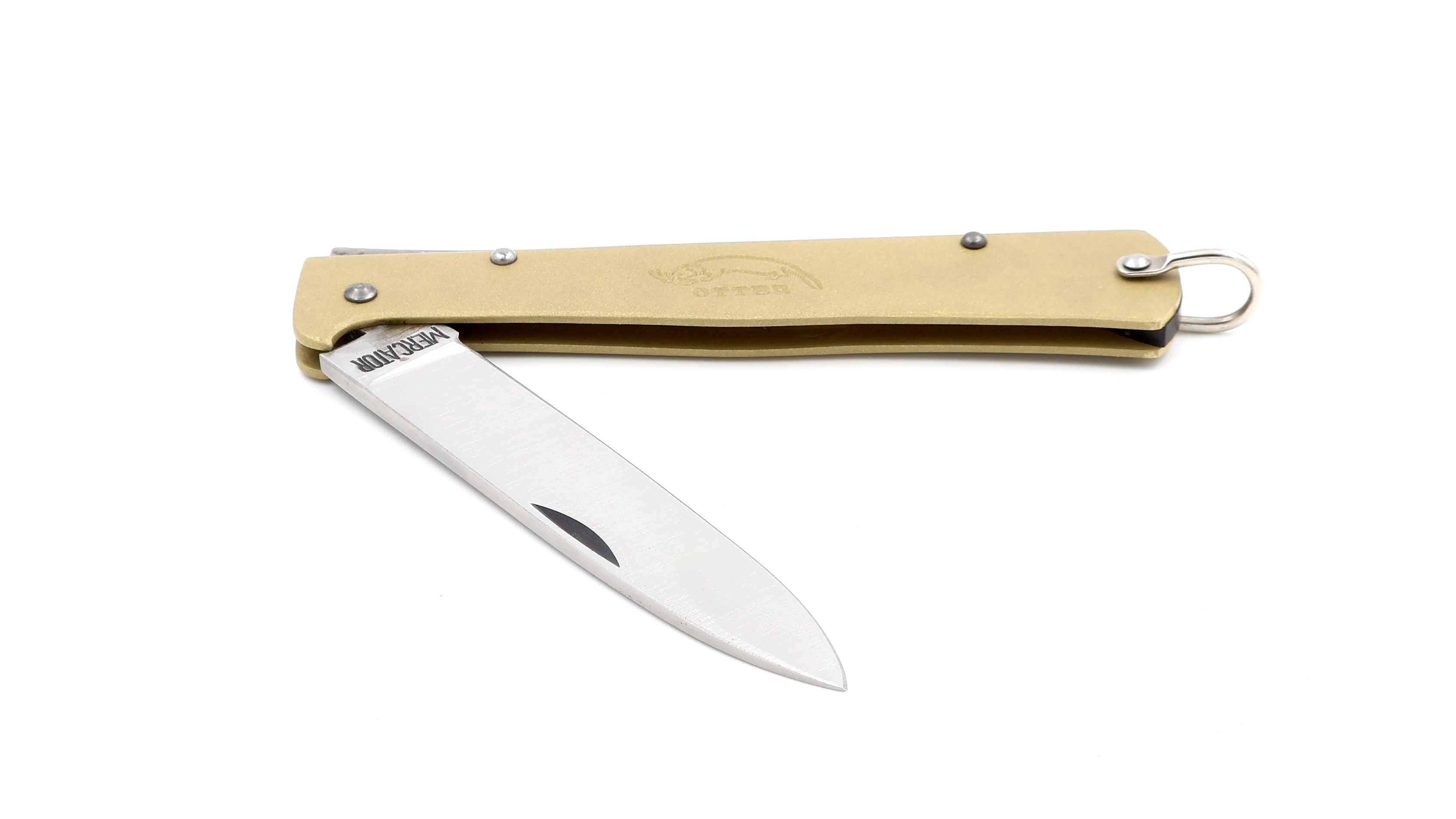 OTTER MERCATOR Messer groß Messing carbon