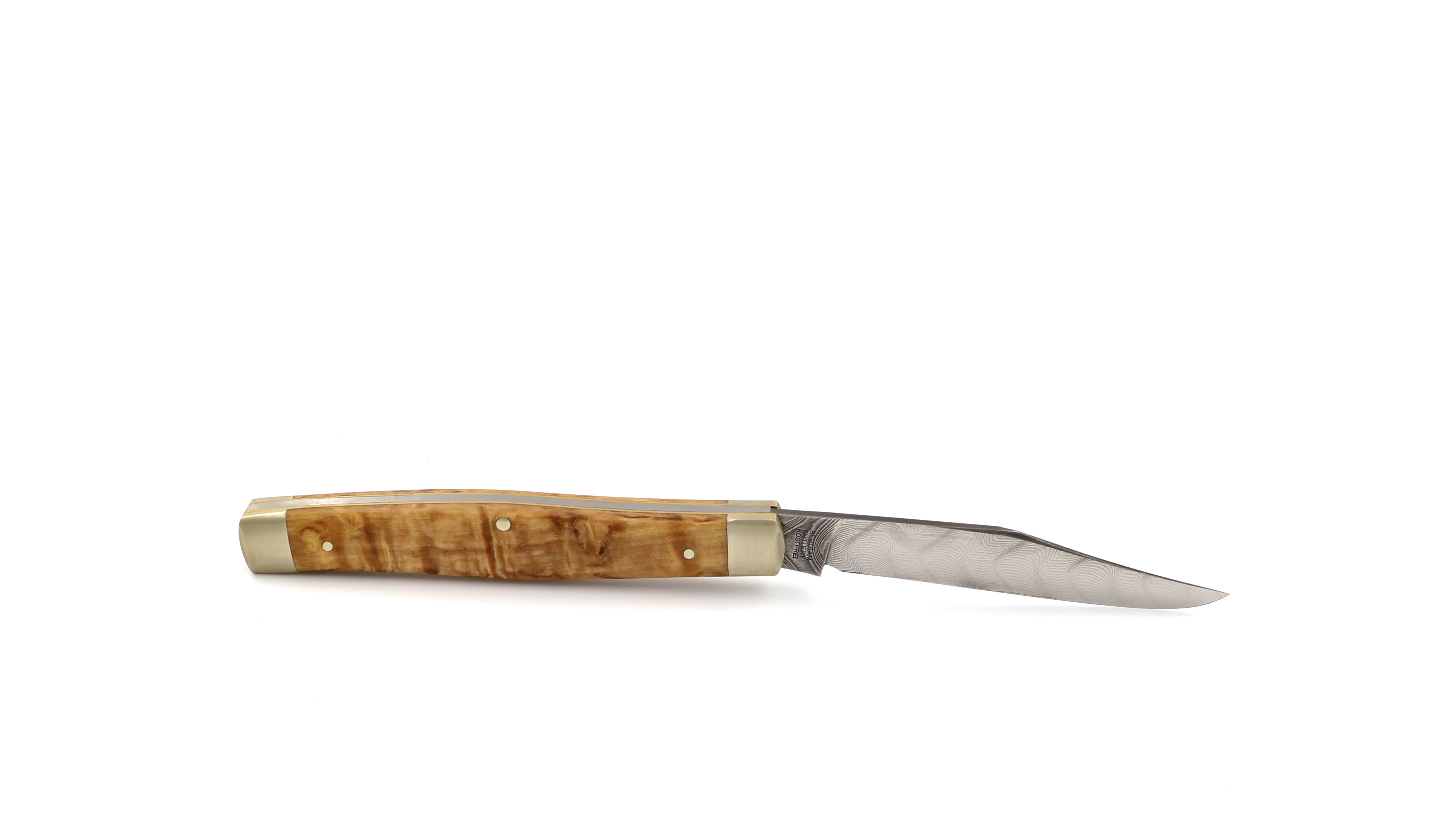 Robert Klaas Stockman Messer Maserbirke Fischgrät Damast DSC®