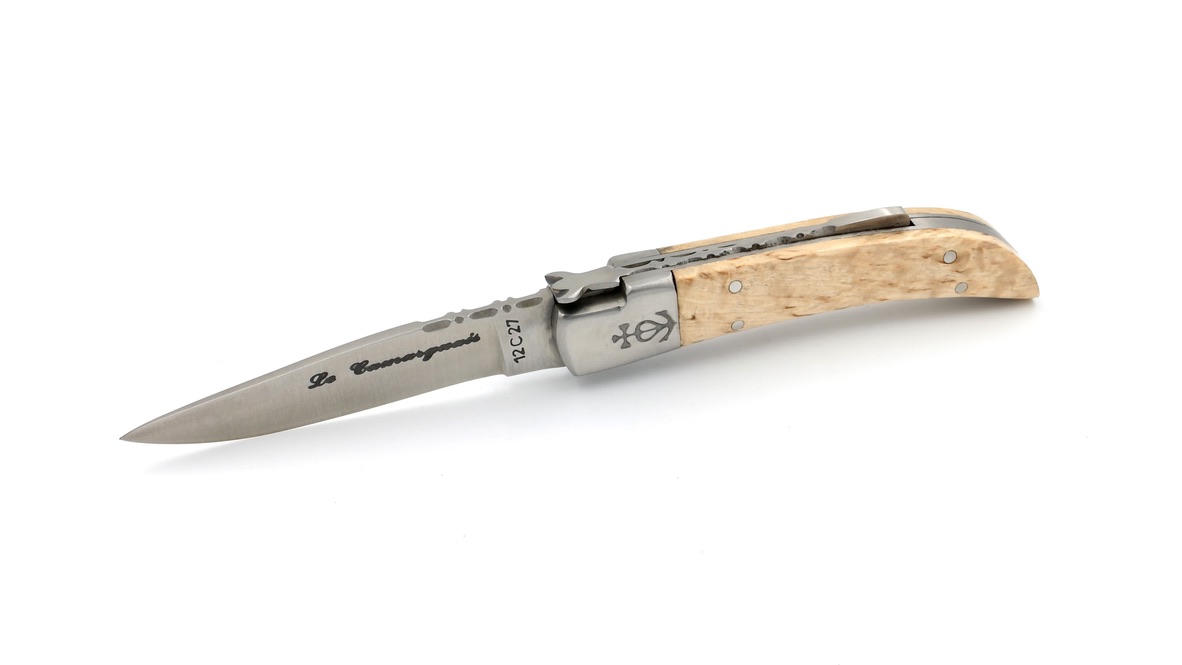Le Camarguais knife birchwood 10 cm  Le Camarguais knife birchwood 10 cm