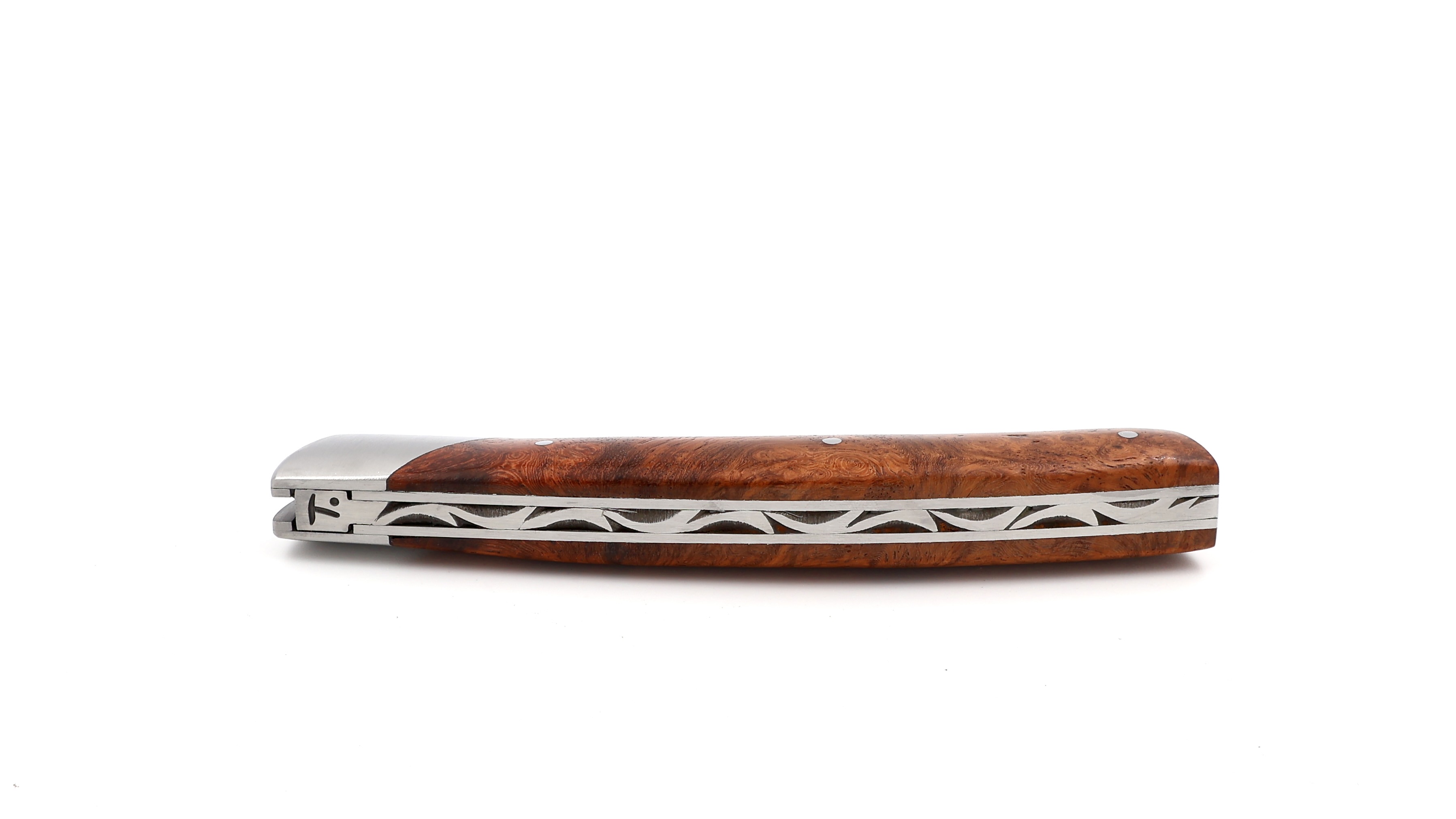 Chambriard Thiers knife COMPAGNON amboina burl red