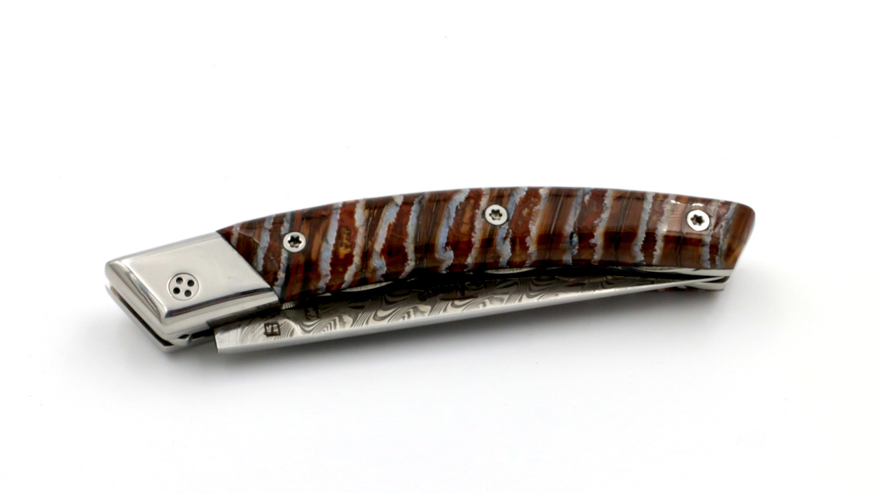 Claude DOZORME Thiers RLT L'ATELIER Mammutbackenzahn braun Damastklinge