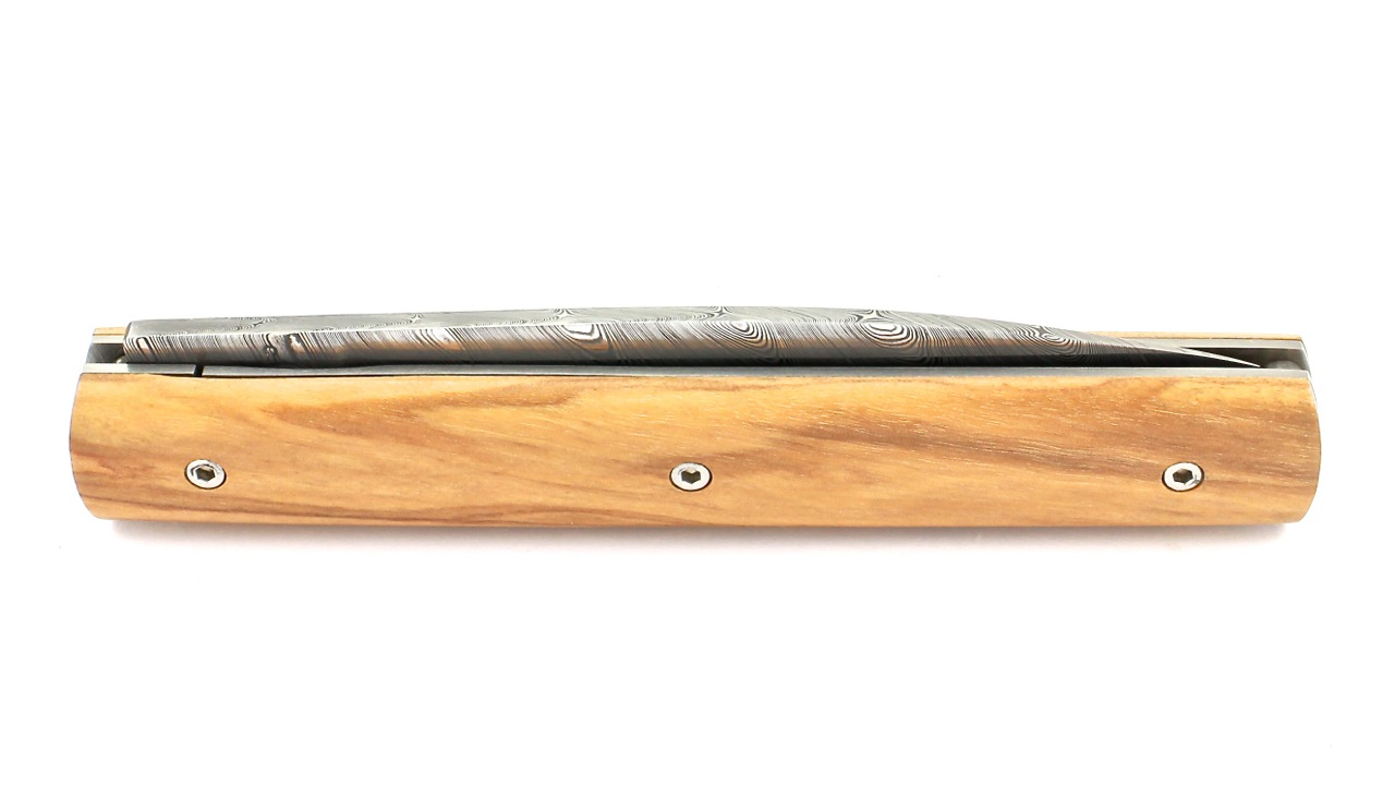 PERCEVAL Le Francais damascus Olive wood