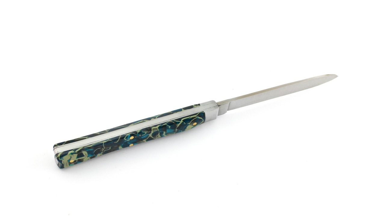 AU SABOT Queue de Poisson Rhodoïd blue/green