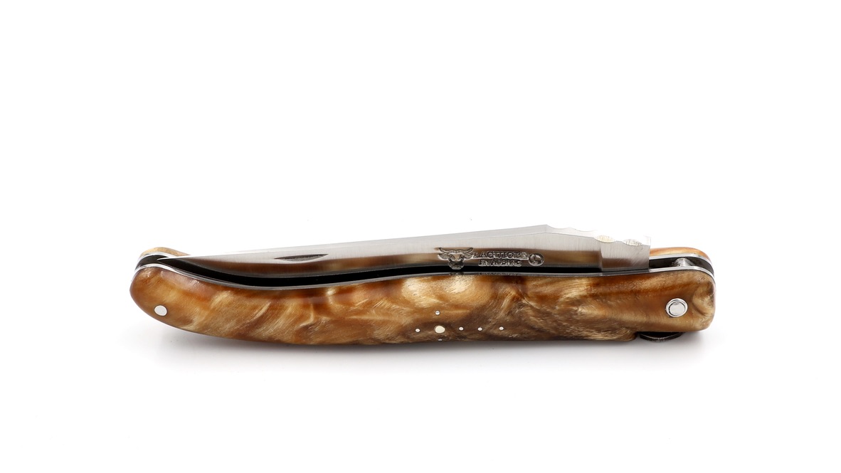 Laguiole en Aubrac master piece laguiole knife poplar fork wood