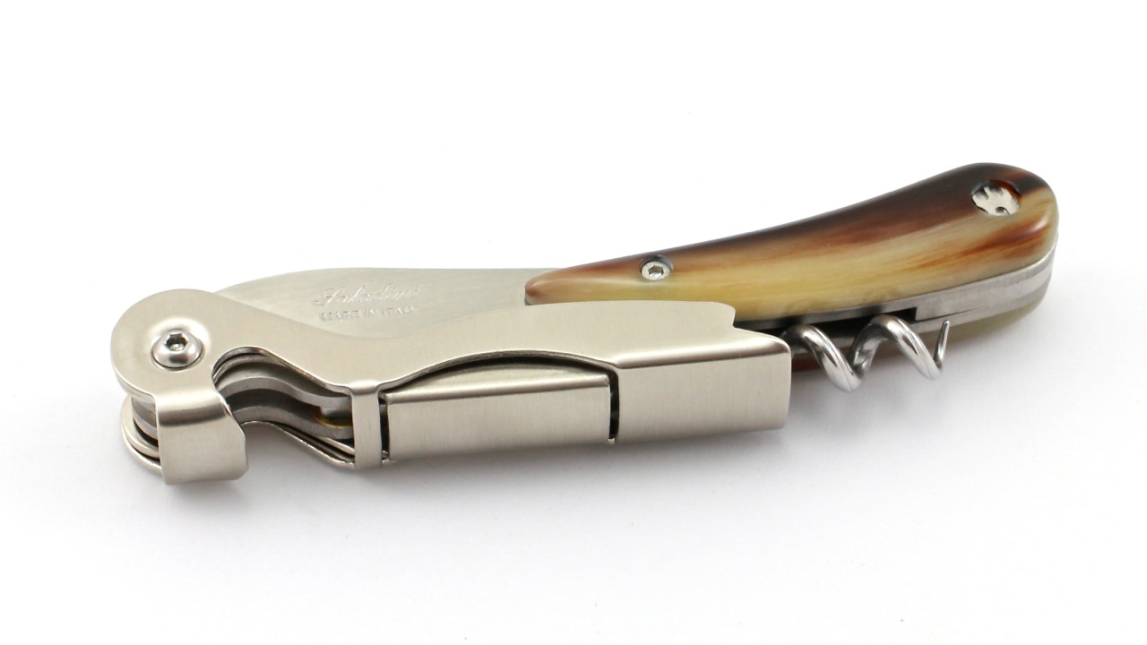 SOM-PC-SAla-100-00 Saladini Sommeliermesser Hornspitze zweistufig