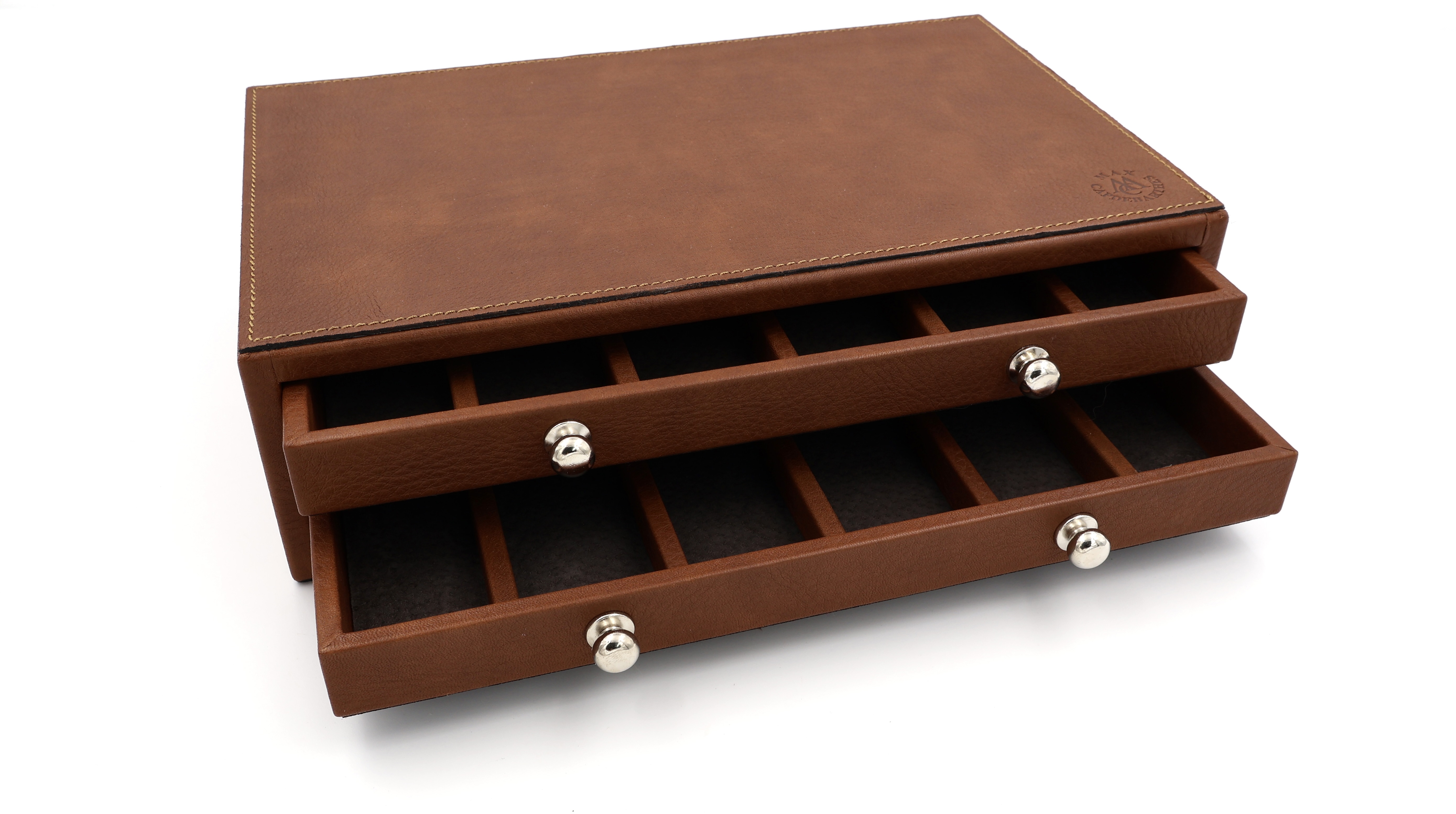 MAX CAPDEBARTHES leather casket for collectors 12 knives