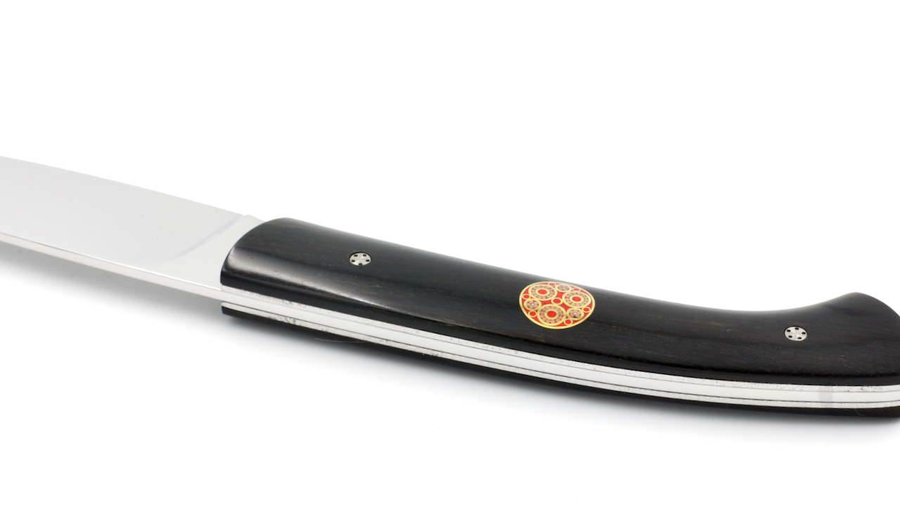 1515-Paris-4 Manu Laplace Steak-Tafelmesser 1515 Paris Ebenholz