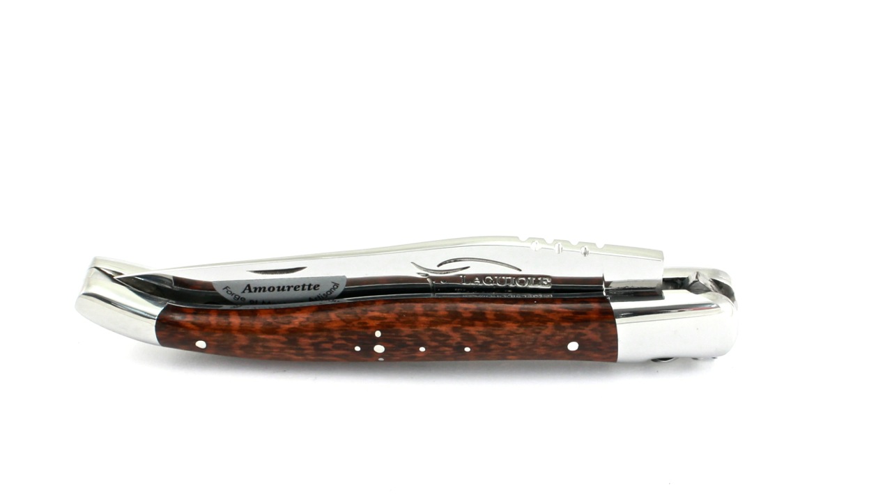 Honoré Durand Laguiole knife Prestige Amourette/Snakewood 12 cm 14C28 Sandvik