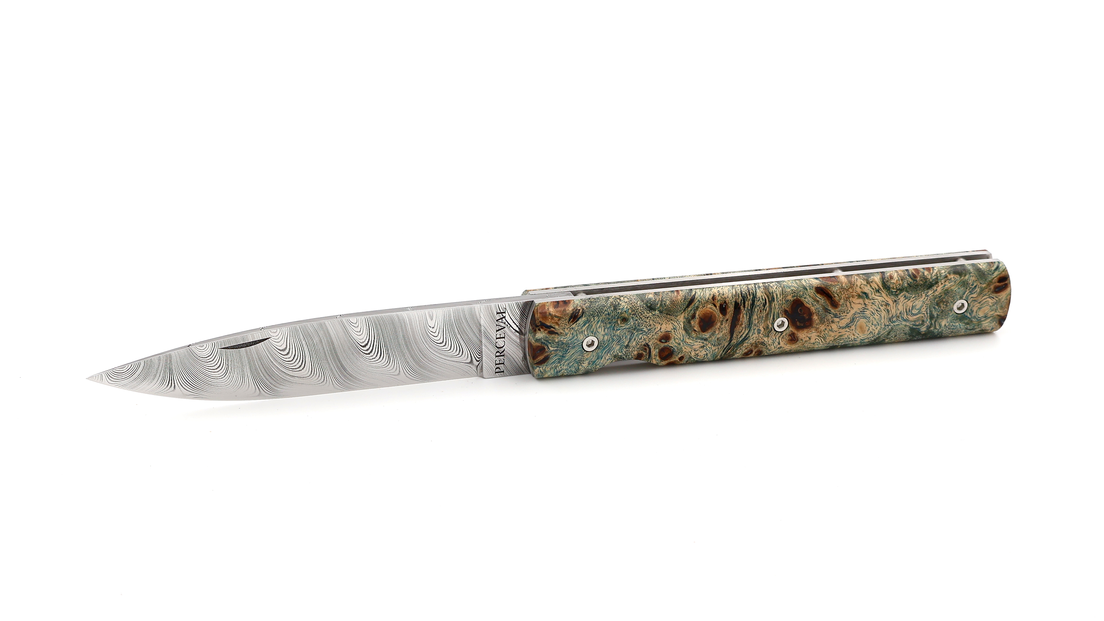 PERCEVAL Le Francais special edition damascus poplar burlwood